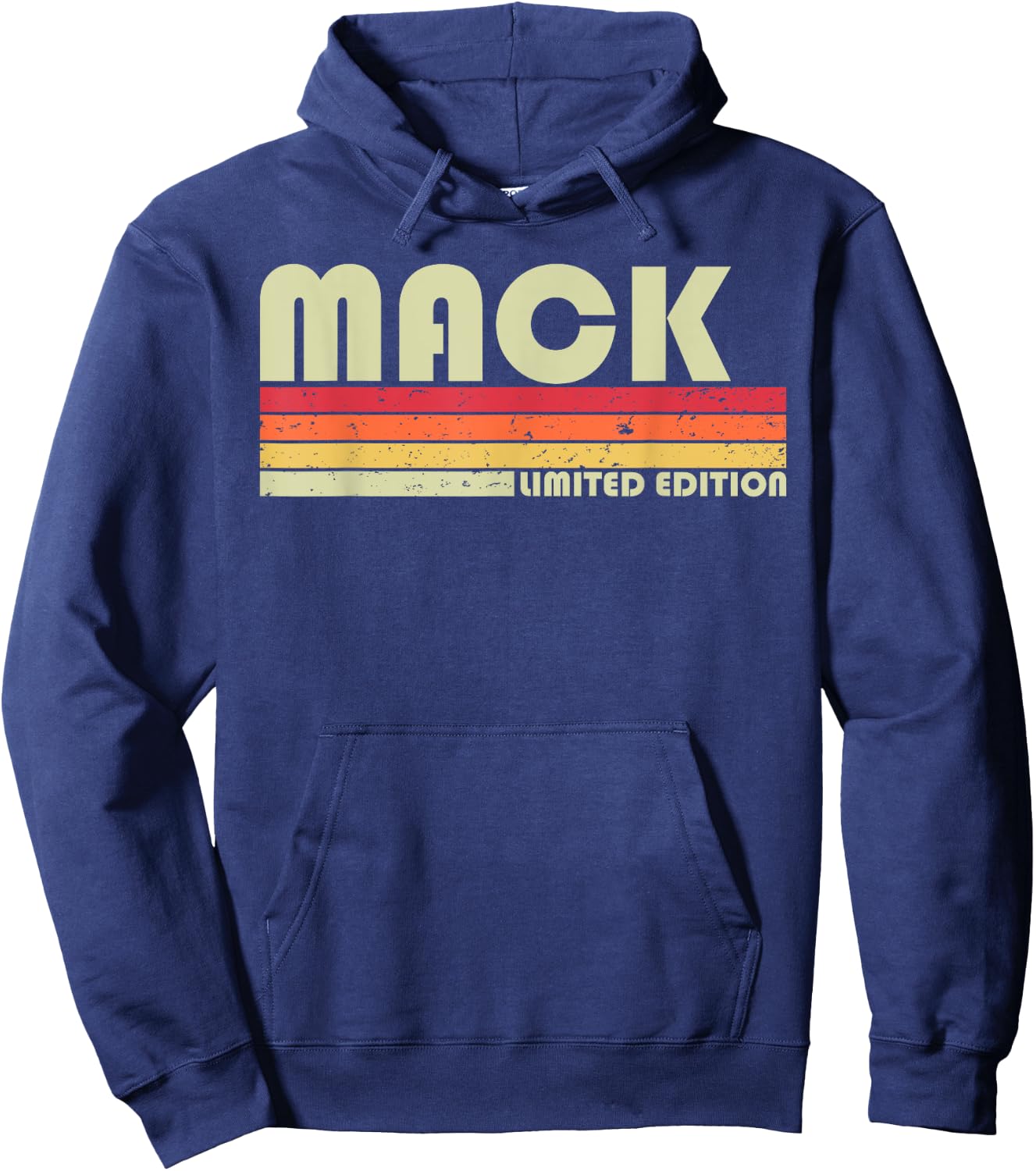 Mack Gift Name Personalized Funny Retro Vintage Birthday Hoodie - Hoodie | Navy