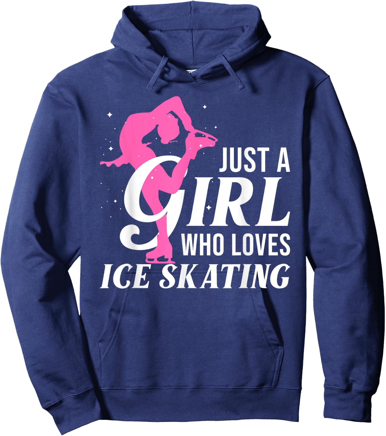 Funny Ice Skating Gift Girls Women Skater Figure Skating Hoodie - Hoodie | Navy