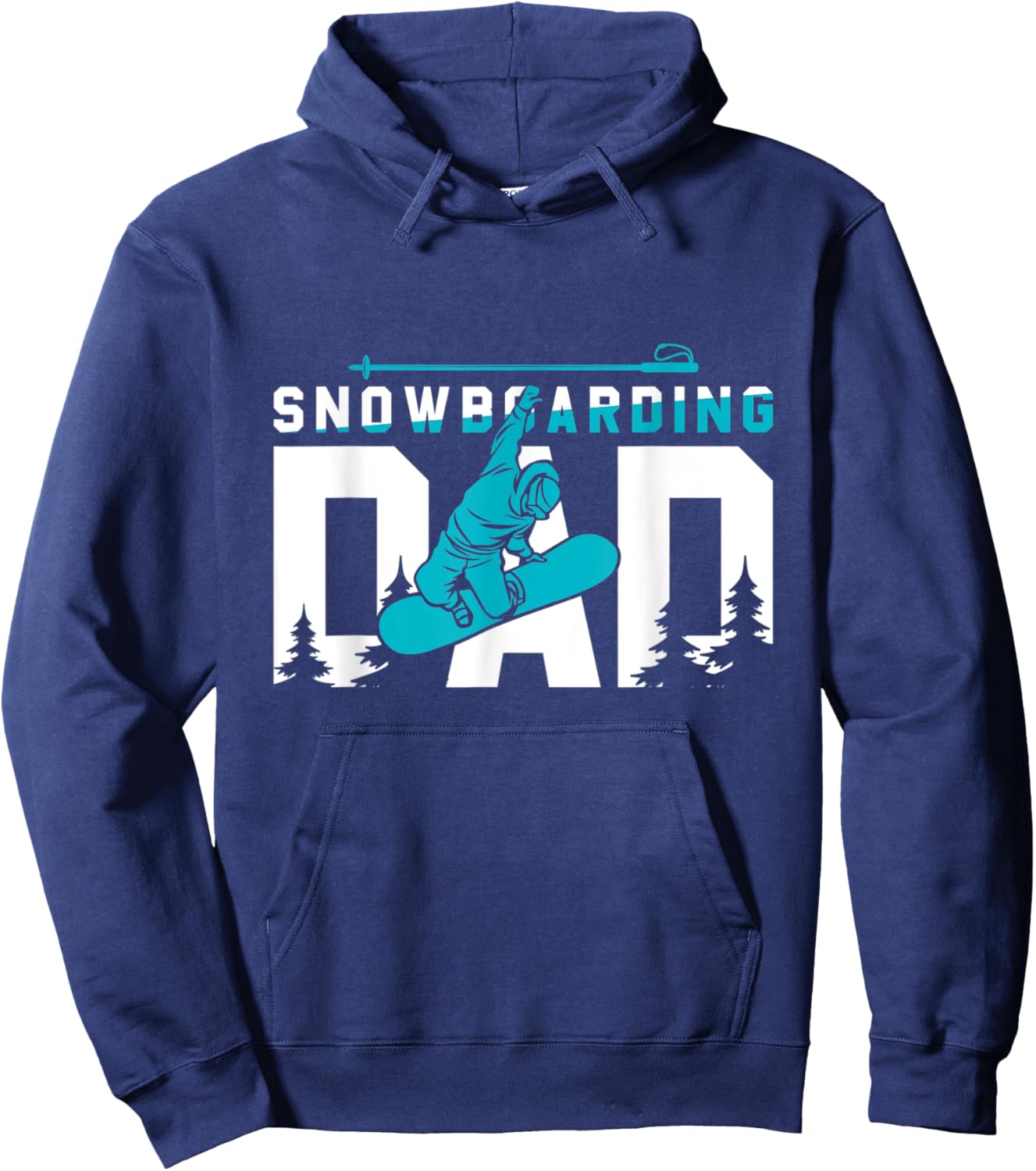 Cool Snowboarding Dad Gift Hoodie - Hoodie | Navy