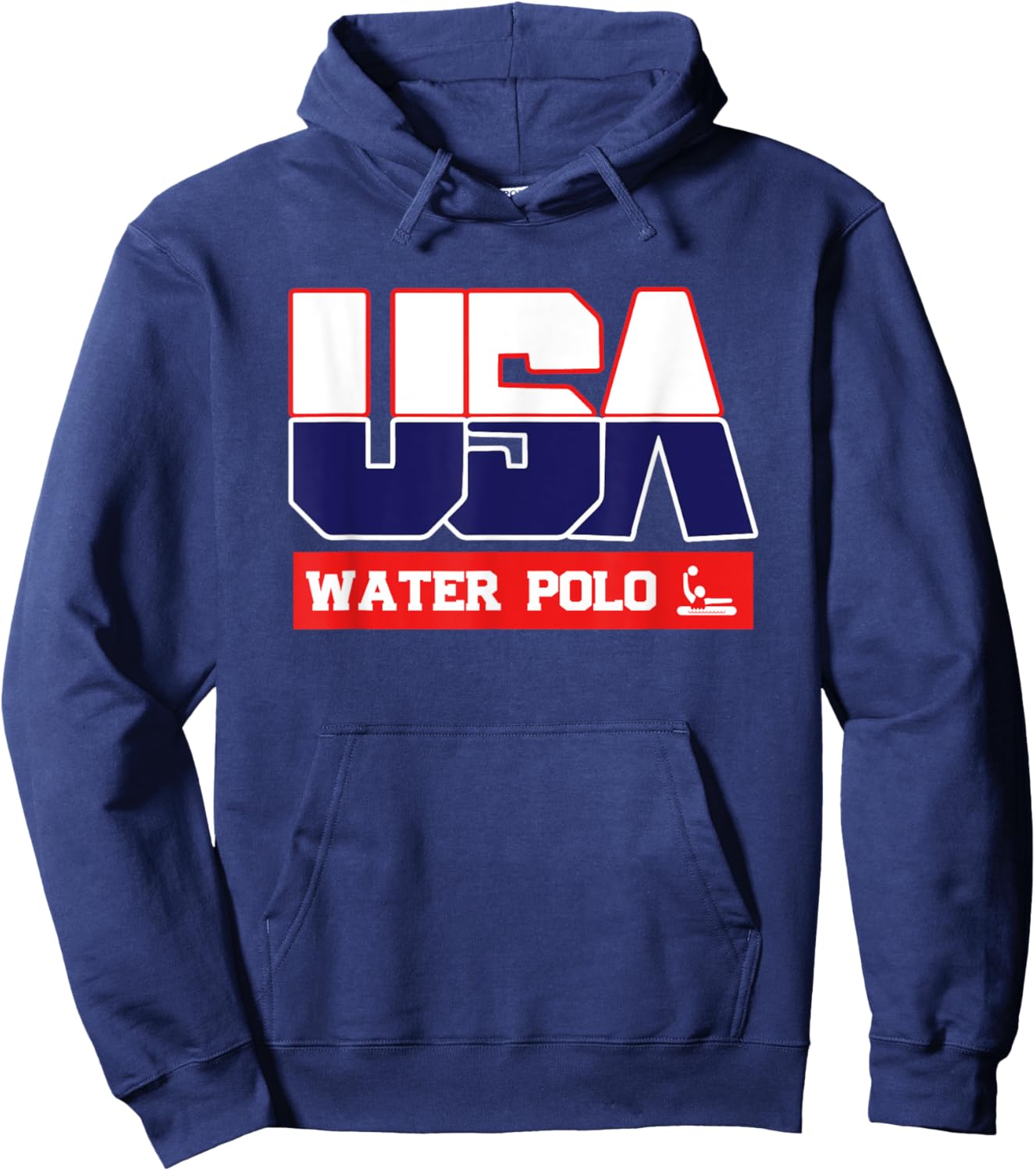 USA Team Water Polo - men & women American sports Hoodie - Hoodie | Navy