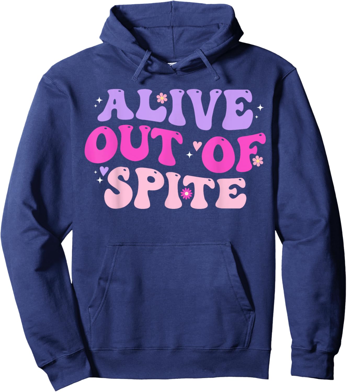 Alive Out Of Spite Hoodie - Hoodie | Navy