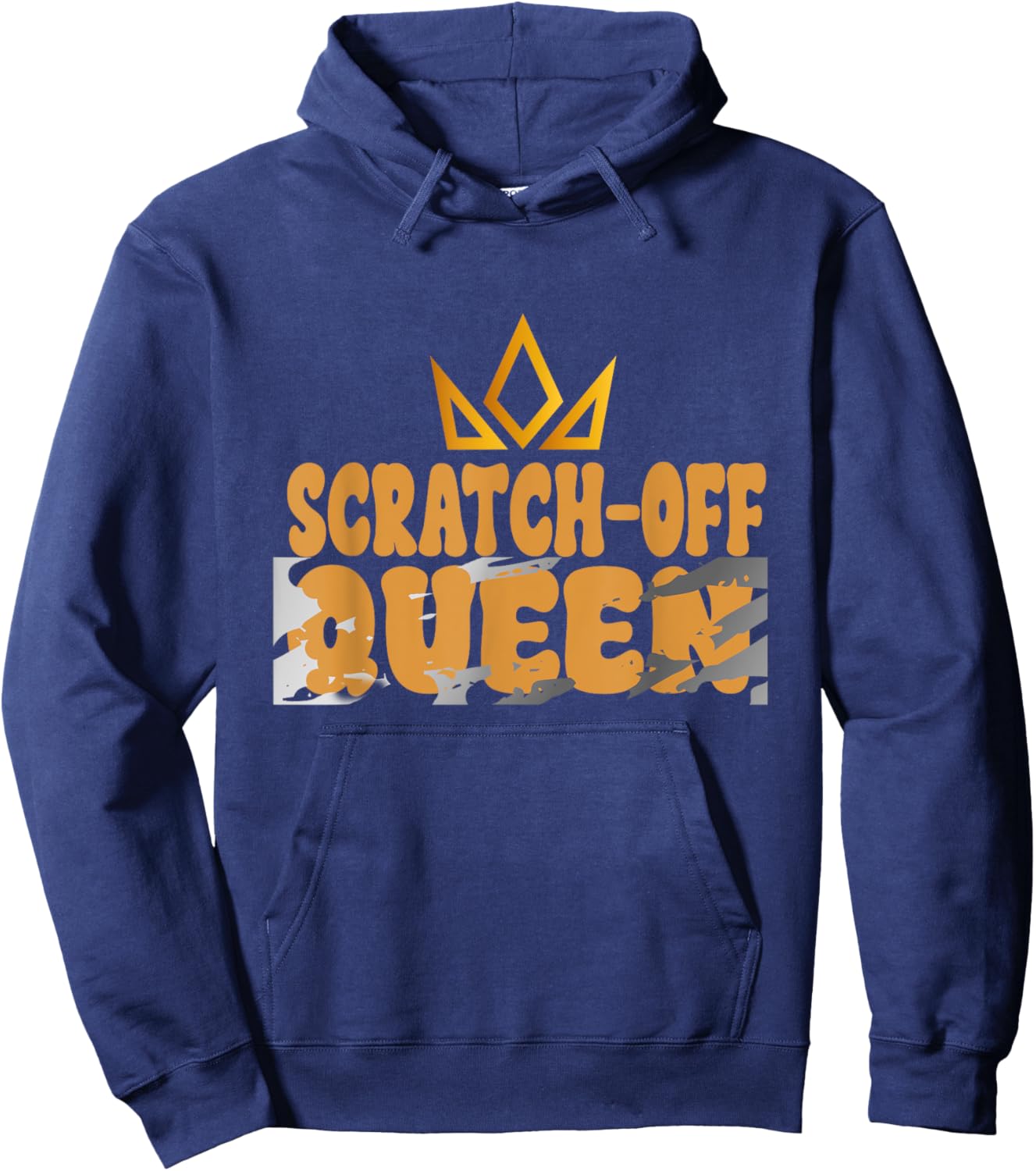 Scratch-Off Queen, Lucky Lottery Scratch-off Winner Hoodie - Hoodie | Navy