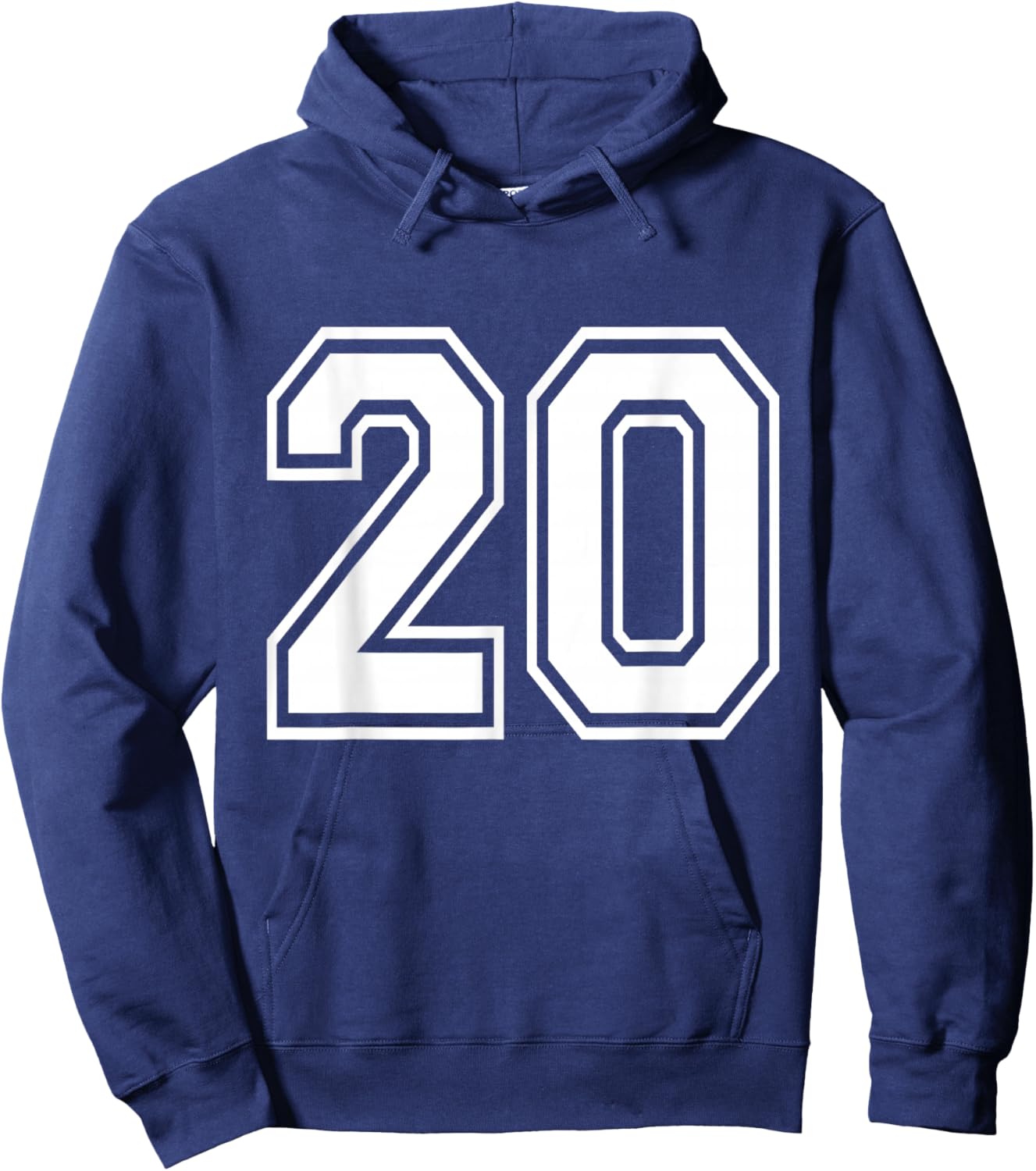 Number 20 Varsity Sports Team Jersey 20th Birthday 20 Years Hoodie - Hoodie | Navy