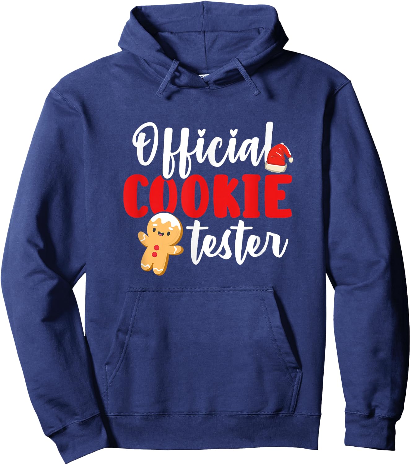 Official Cookie Tester Christmas Baking Crew Cute Baker Hoodie - Hoodie | Navy