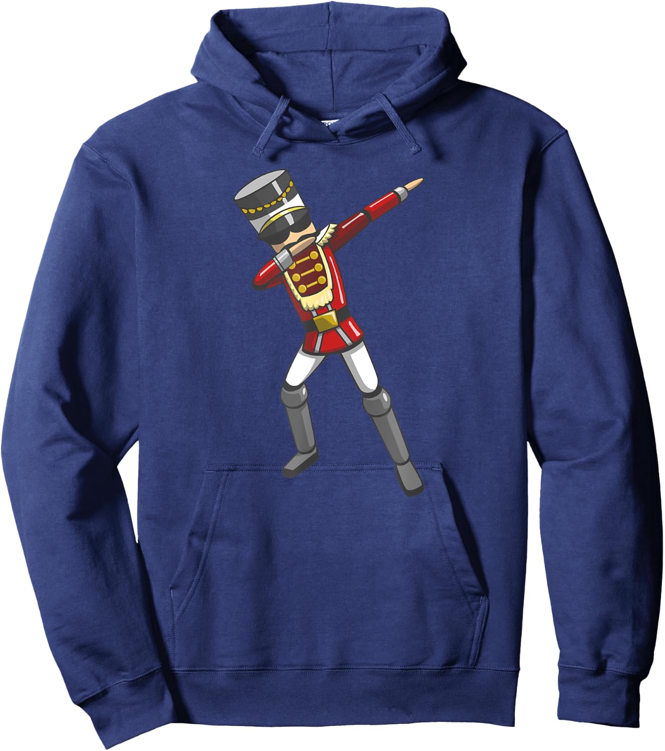 Dabbing Nutcracker Soldier Toy Christmas Dab Dance Hoodie - Hoodie | Navy