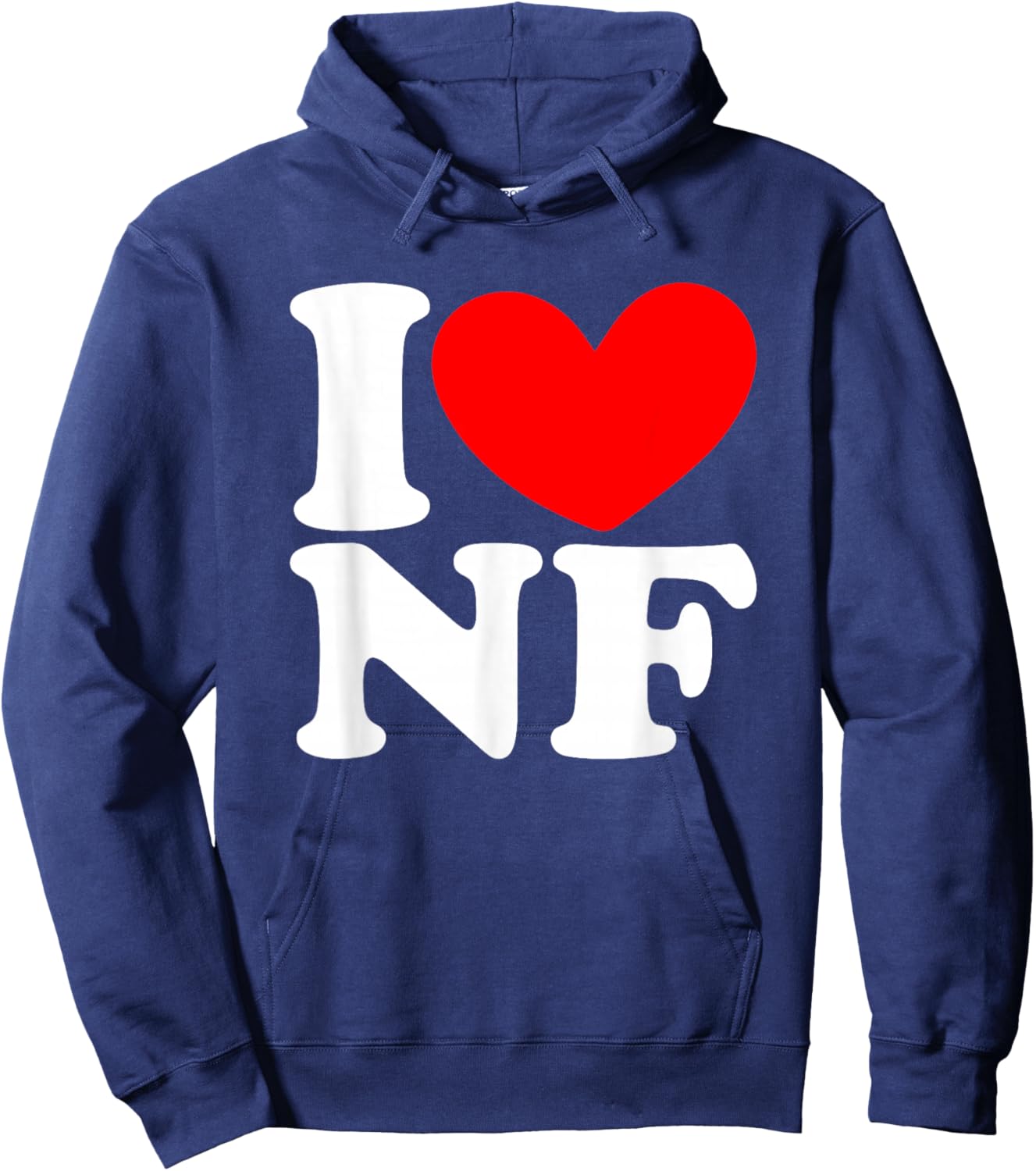 I Love (Heart) NF I Love NF I Heart NF Niagara Falls Lovers Hoodie - Hoodie | Navy