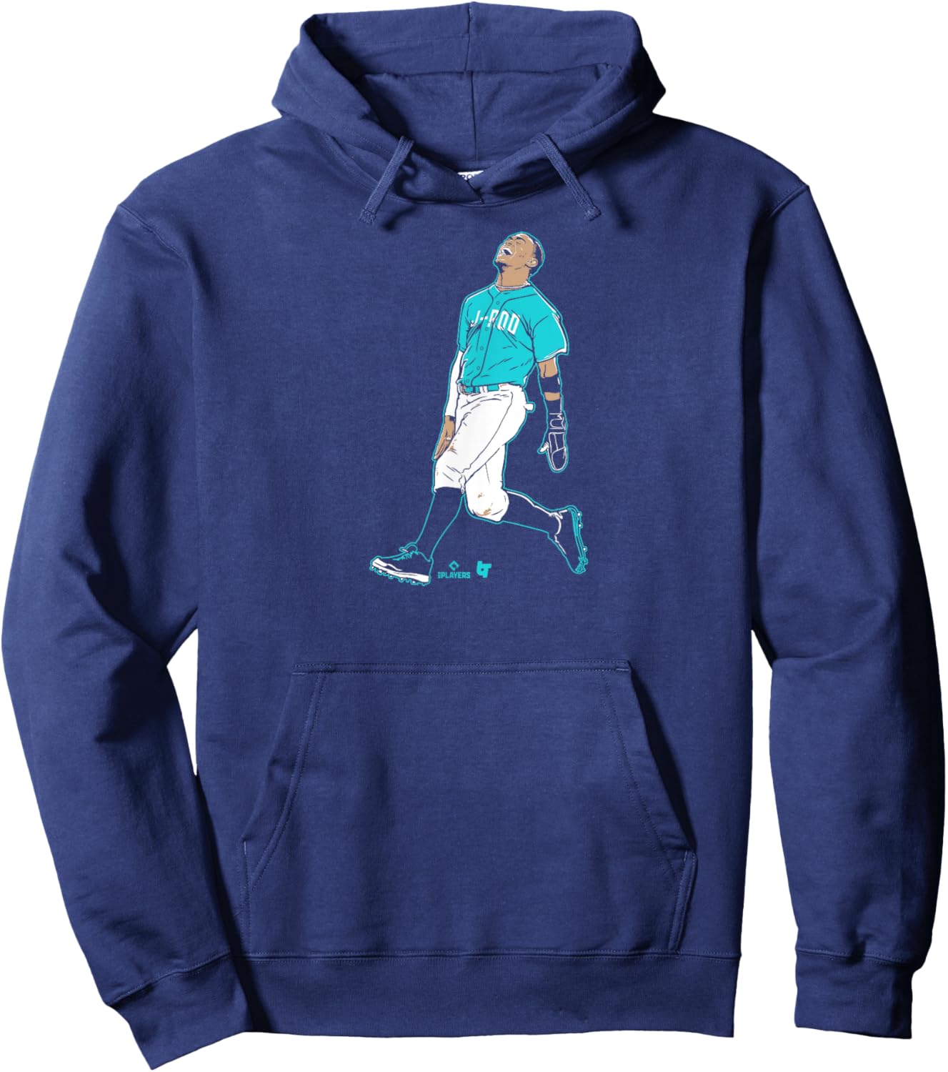 Julio Rodriguez: Superstar Pose - Seattle Baseball Hoodie - Hoodie | Navy