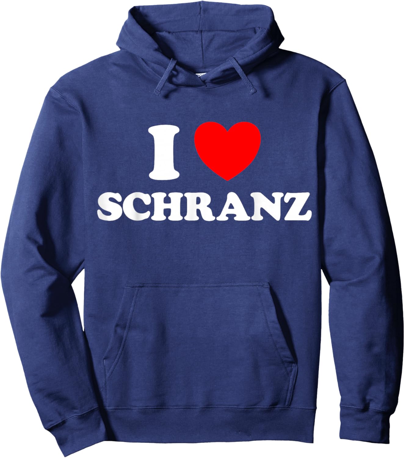 I Love Schranz Funny Hard Tekno Techno German Fast Music Fan Hoodie - Hoodie | Navy
