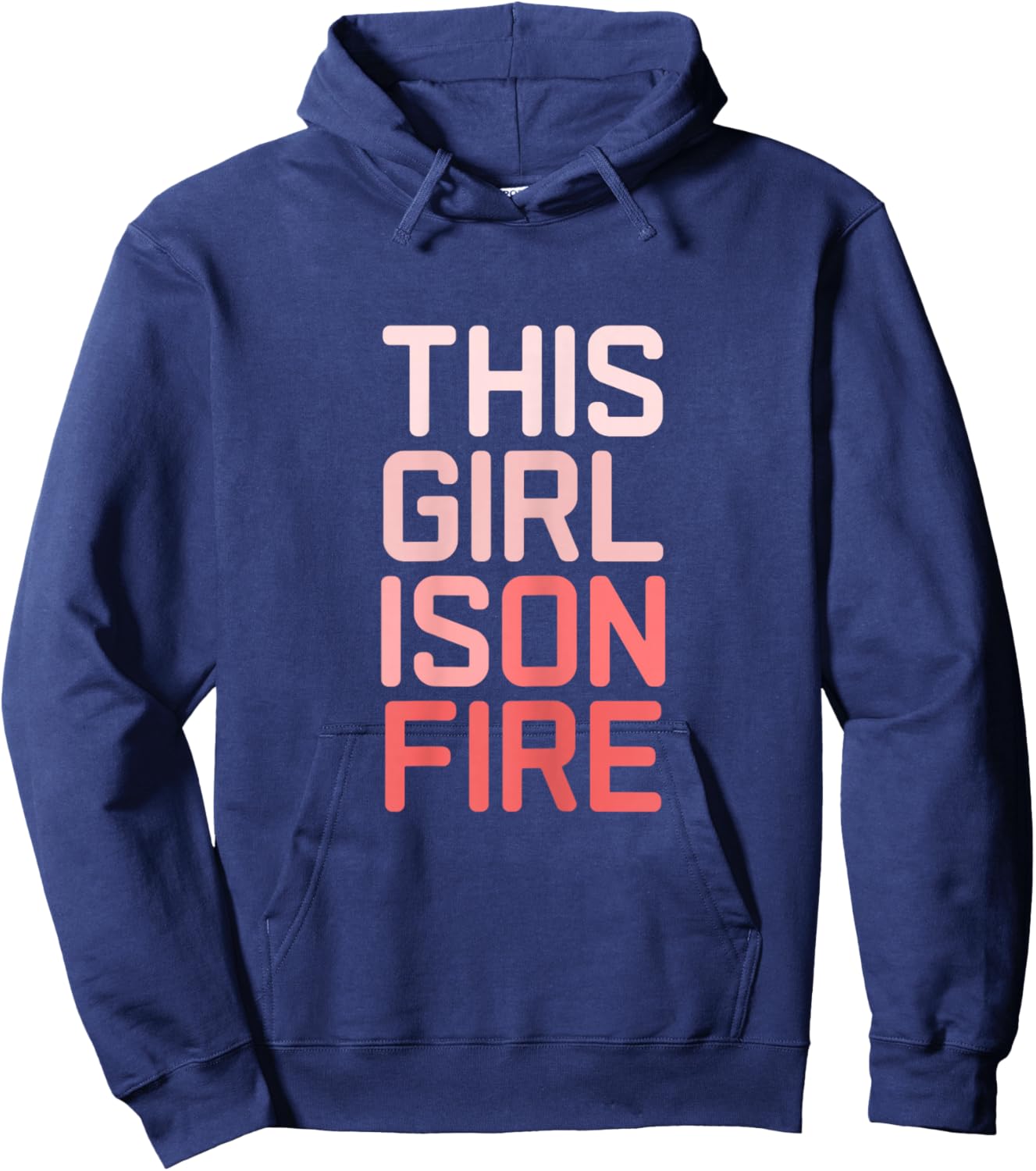 This Girl is On Fire Girls Teens Toddlers Ladies Hoodie - Hoodie | Navy