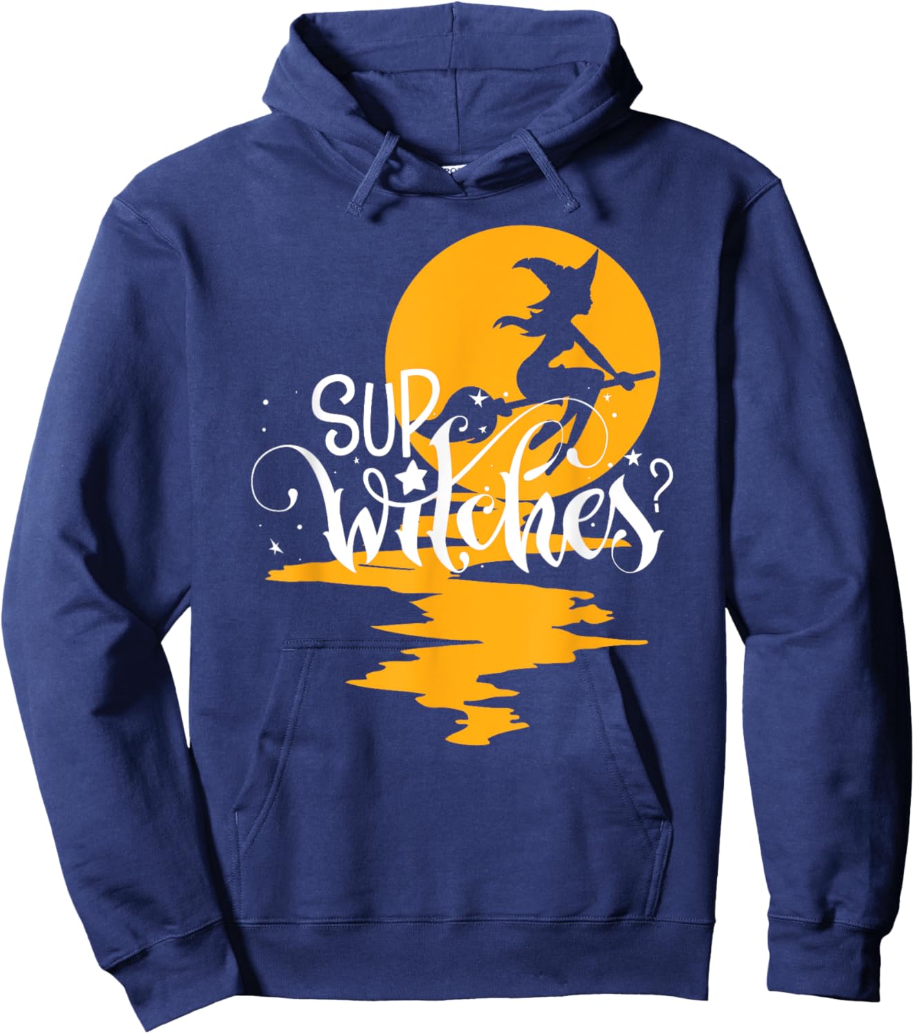 Sup Witches Funny Witch Retro Halloween Cute Spooky Witchy Hoodie - Hoodie | Navy