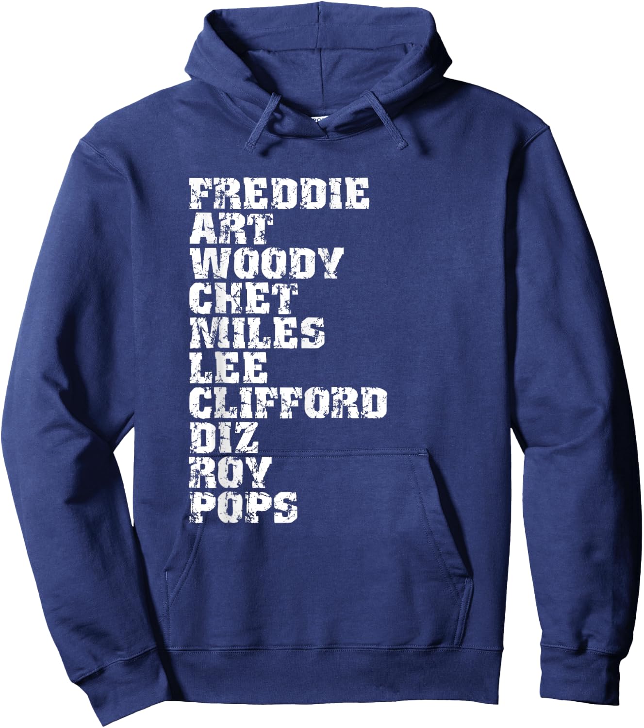 Famous Influential Jazz Trumpet Players List Hoodie - Hoodie | Navy