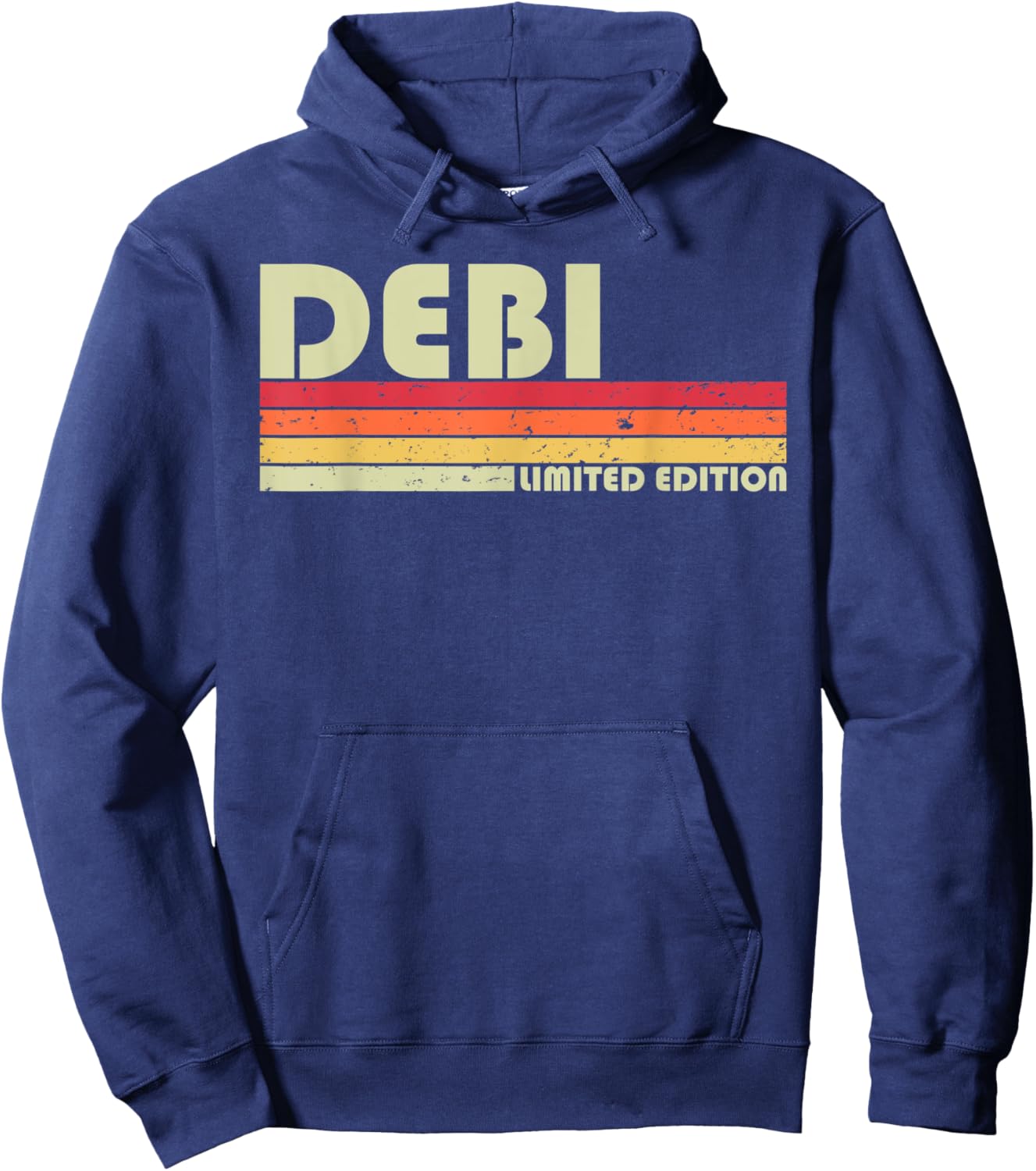 DEBI Name Personalized Retro Vintage 80s 90s Birthday Hoodie - Hoodie | Navy