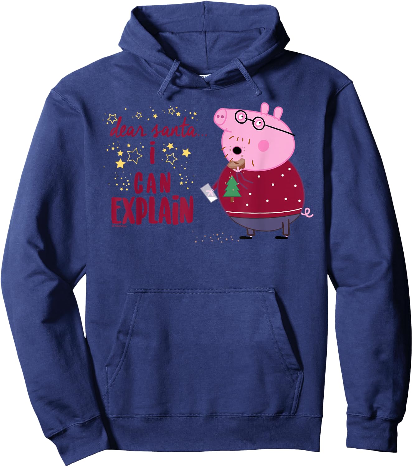 Peppa Pig - Daddy Pig Dear Santa Hoodie - Hoodie | Navy
