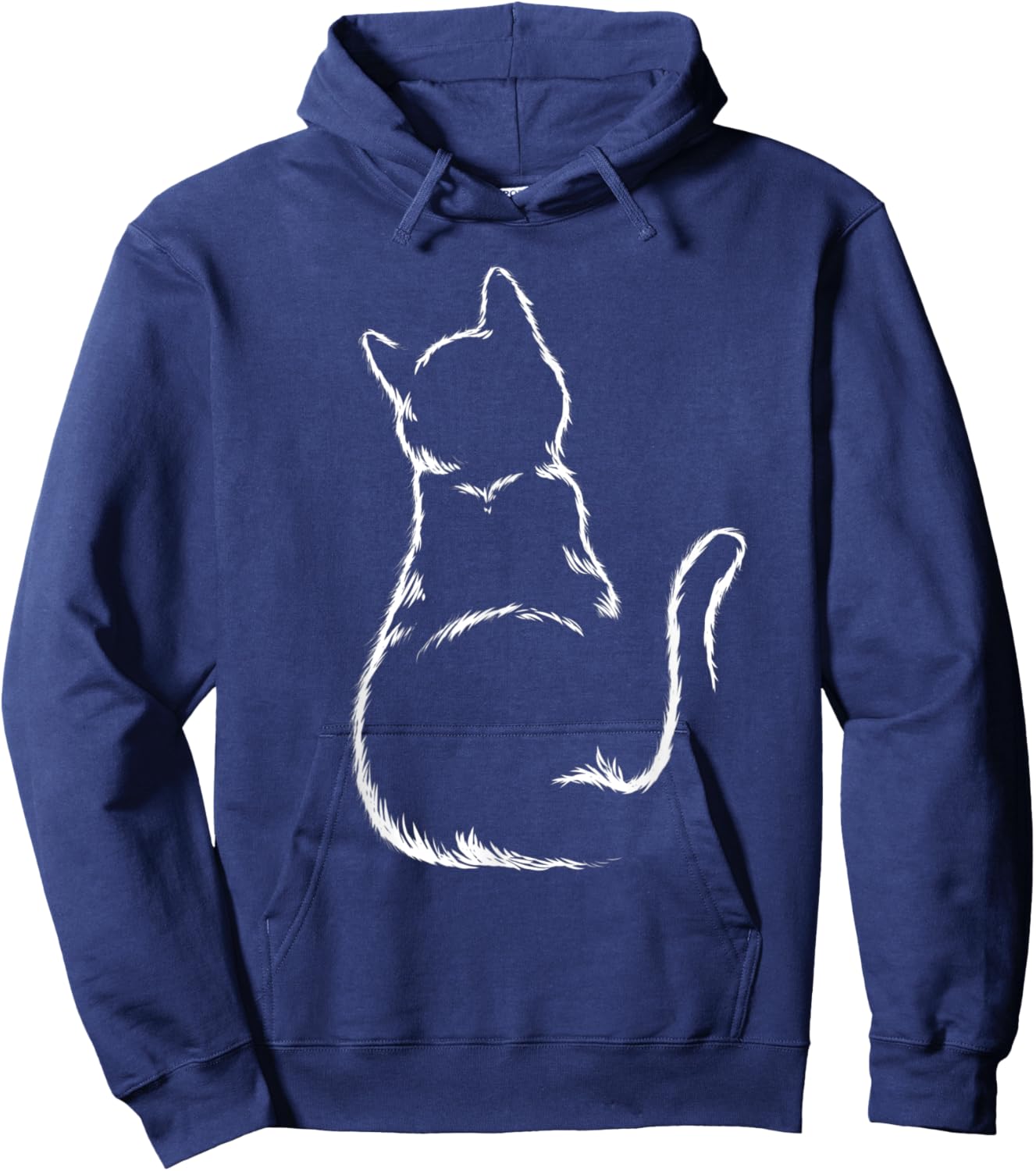 Cats Silhouette Kitten Heart Love Girl Boys Children Hoodie - Hoodie | Navy