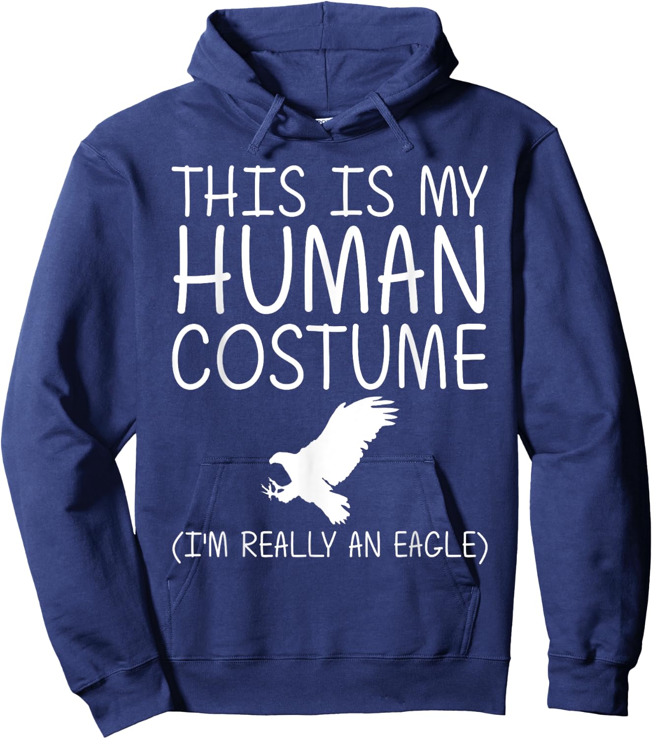 Eagle Easy Halloween Human Costume Hawk Animal DIY Gift Hoodie - Hoodie | Navy