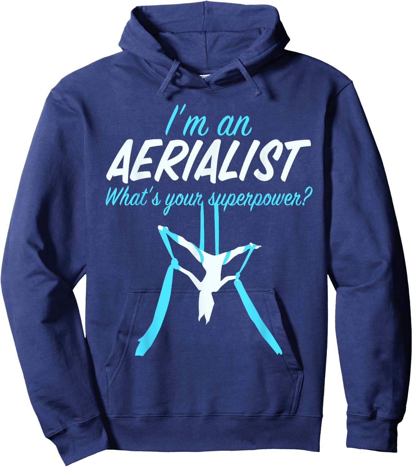 Aerial Silks Dancer Aerialist Air Yoga Acrobatics Women Gift Hoodie - Hoodie | Navy