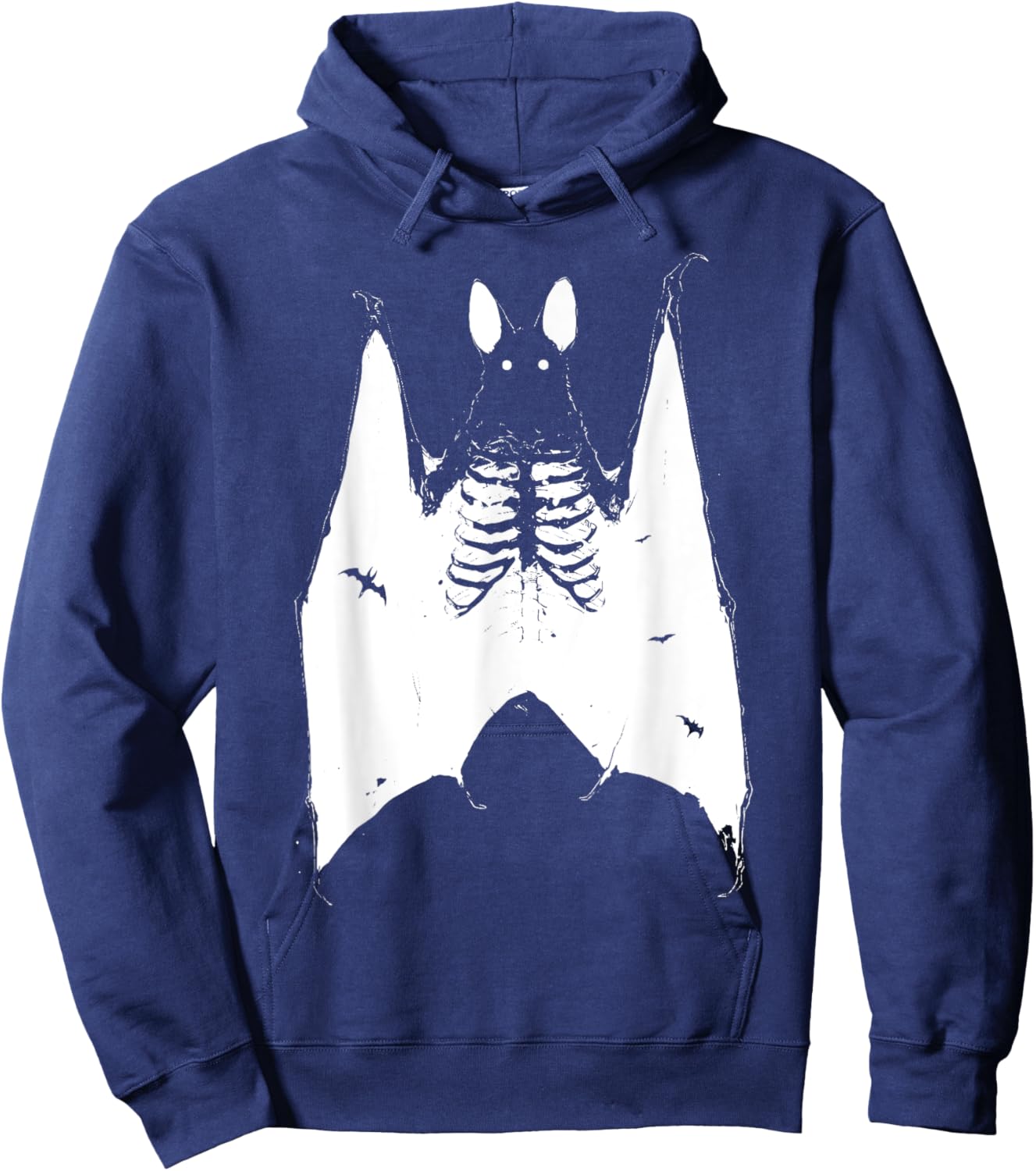 Grunge Horror Bat Pastel Goth Gothic Creepy Weirdcore Punk Hoodie - Hoodie | Navy