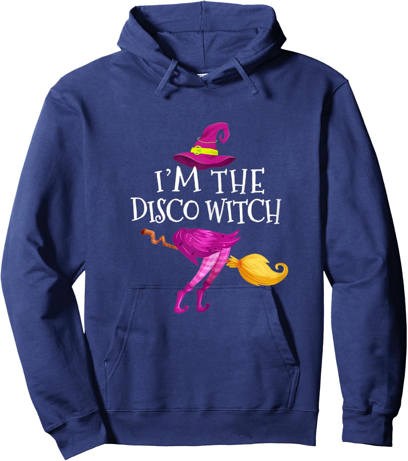 I'm The Disco Witch Matching Group Halloween Hoodie - Hoodie | Navy