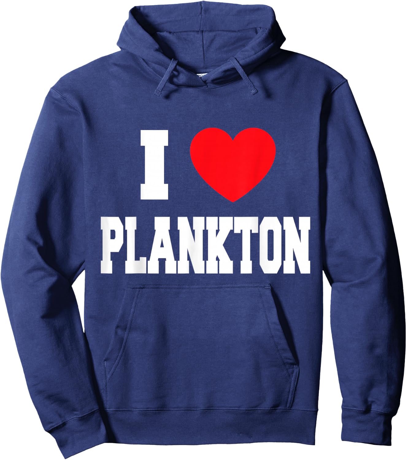 I Love Plankton Hoodie - Hoodie | Navy