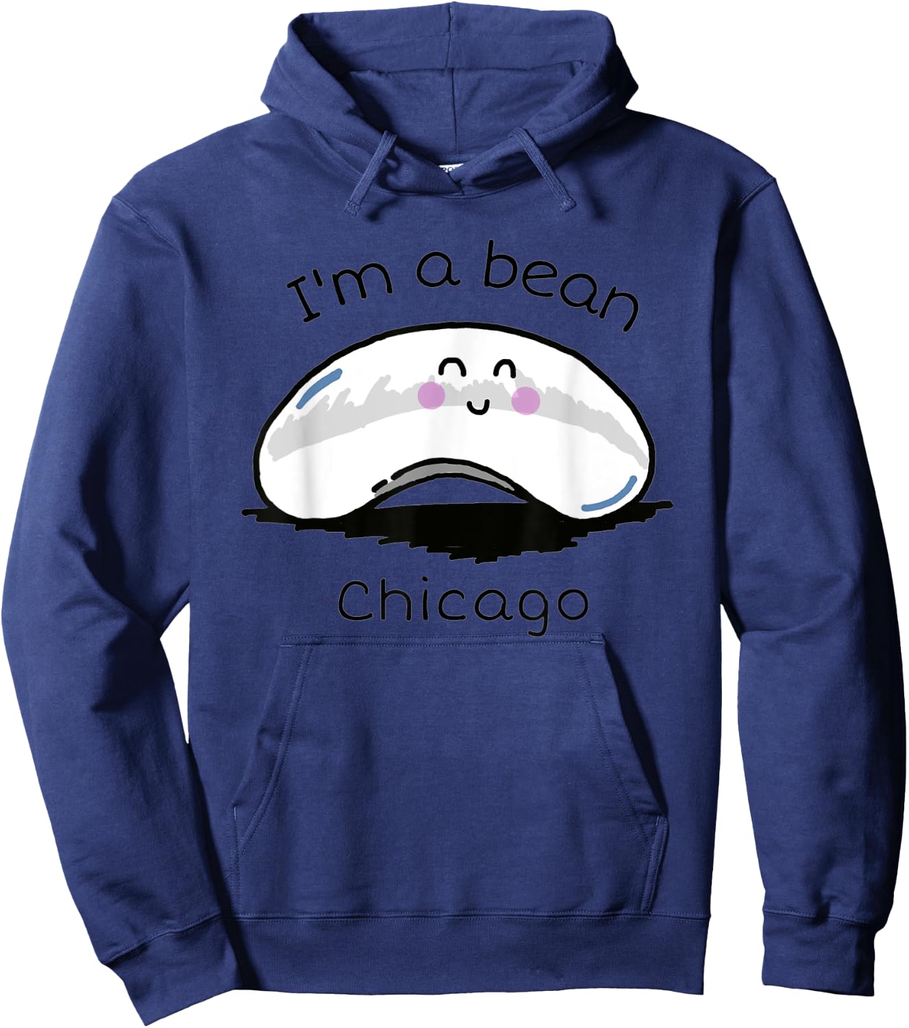 I'm A Bean Chicago Hoodie - Hoodie | Navy