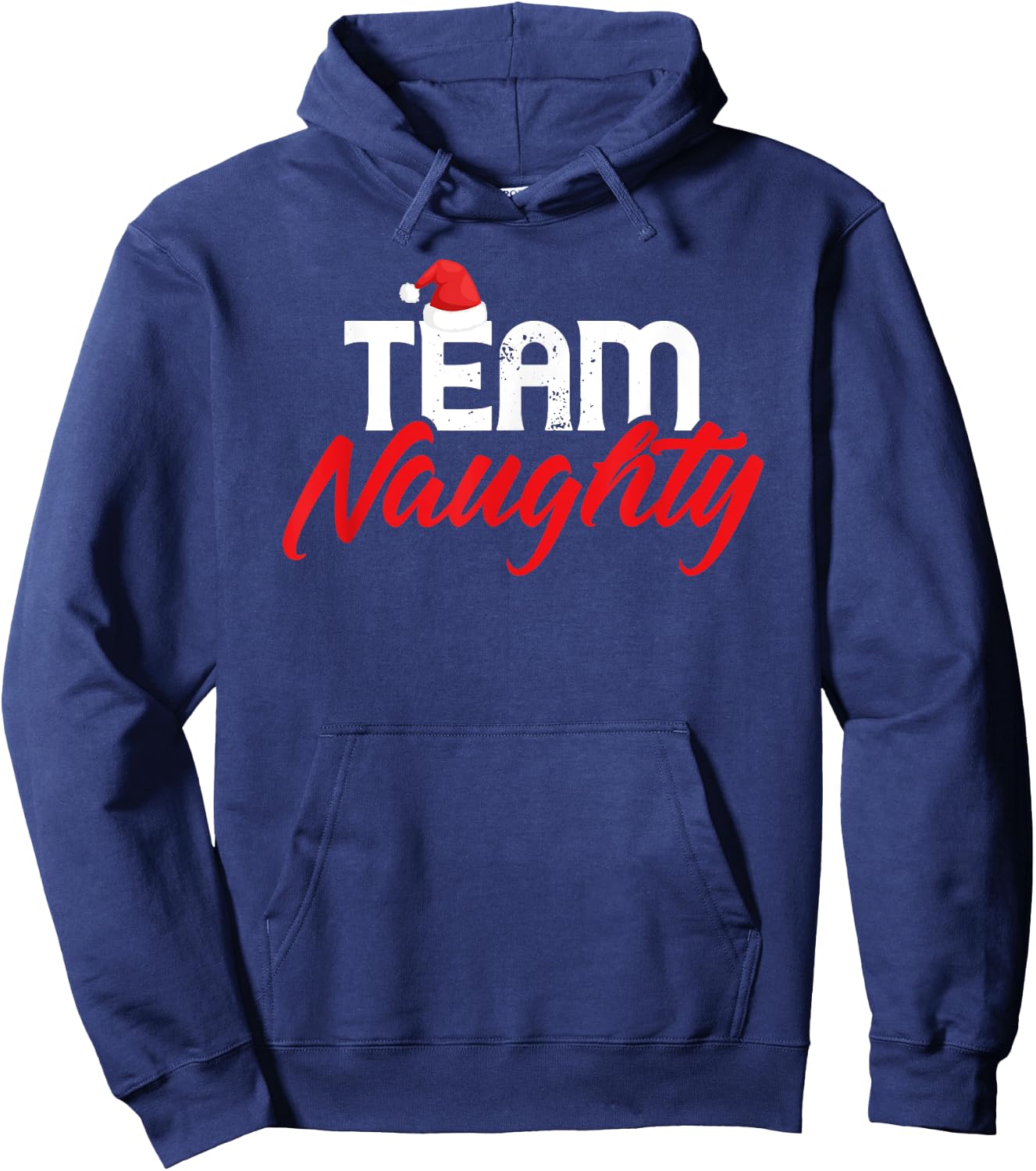 Team Naughty Shirt Funny Couple Matching Outfit Team Nice Hoodie - Hoodie | Navy