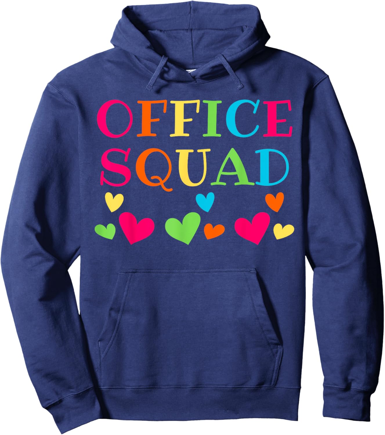 Office Squad Administrative Assistant Gift School Secretary Hoodie - Hoodie | Navy