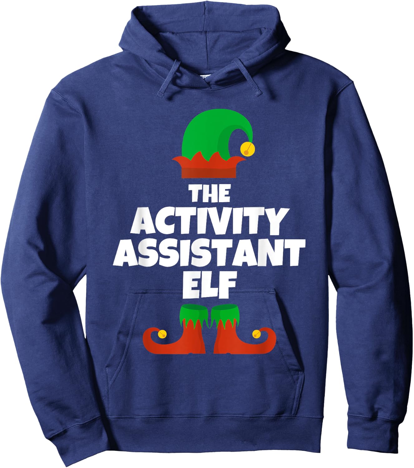 I'm The Activity Assistant Elf Family Pajama Christmas Funny Hoodie - Hoodie | Navy