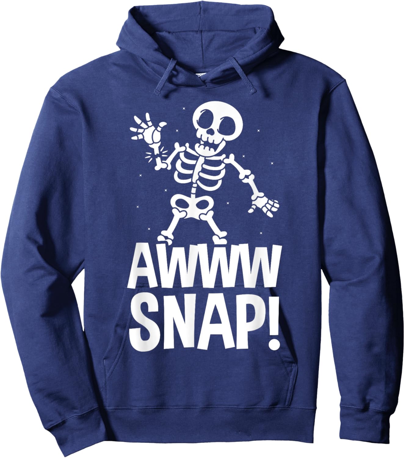 Aw Snap Broken Arm Skeleton Injury Wrist Surgery Recovery Hoodie - Hoodie | Navy