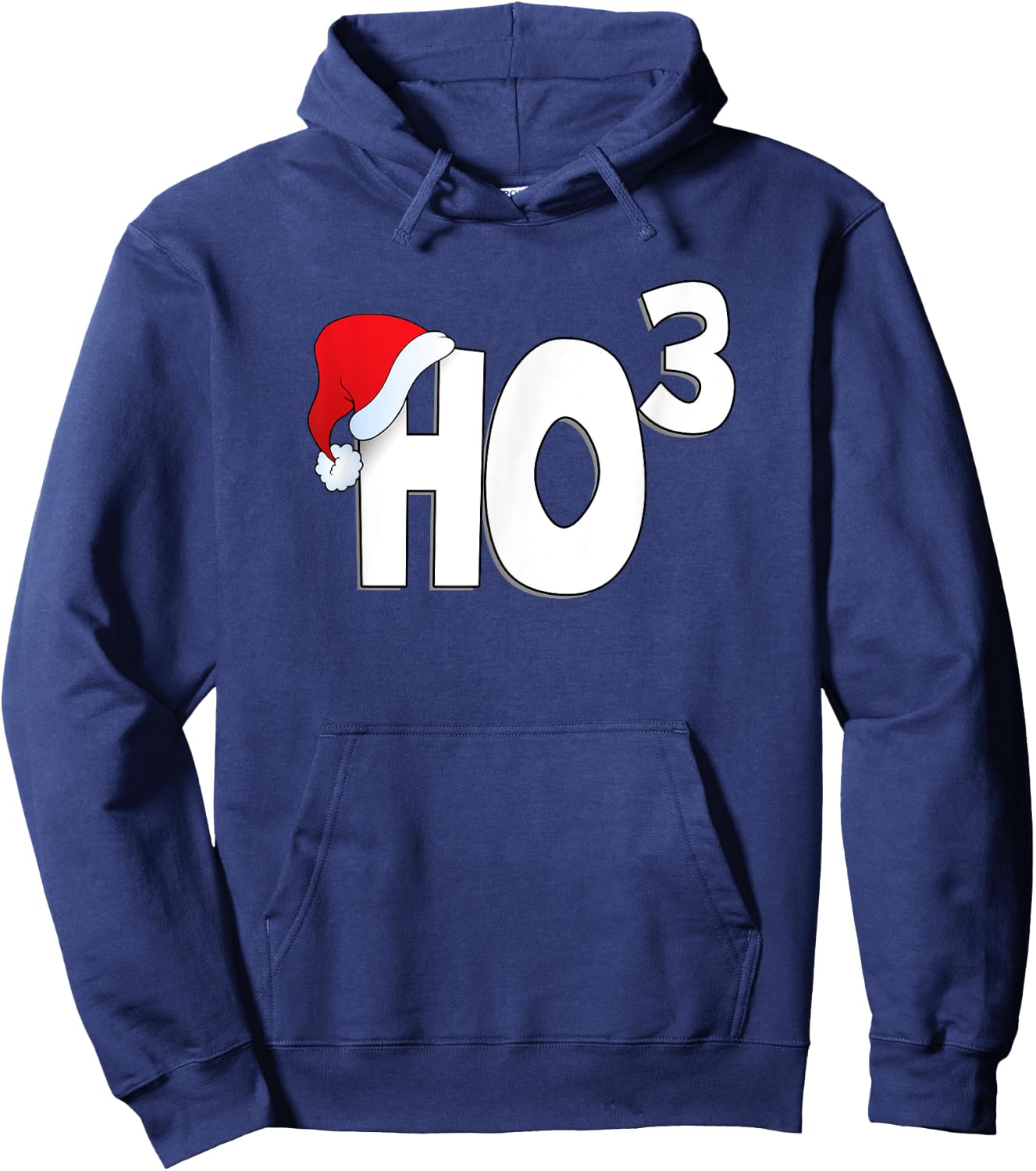 Ho Ho Ho High 3 - Funny Christmas Lovers Statement Hoodie - Hoodie | Navy