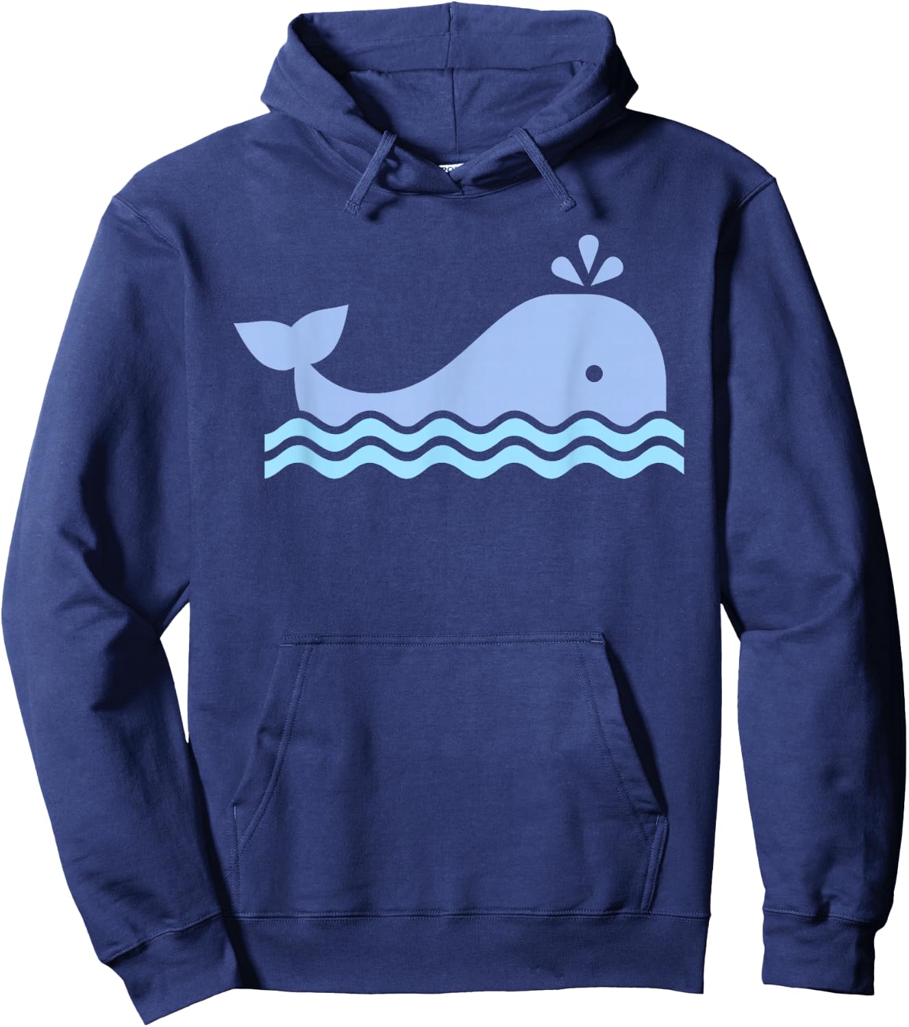 Cute Blue Whale Hoodie - Hoodie | Navy