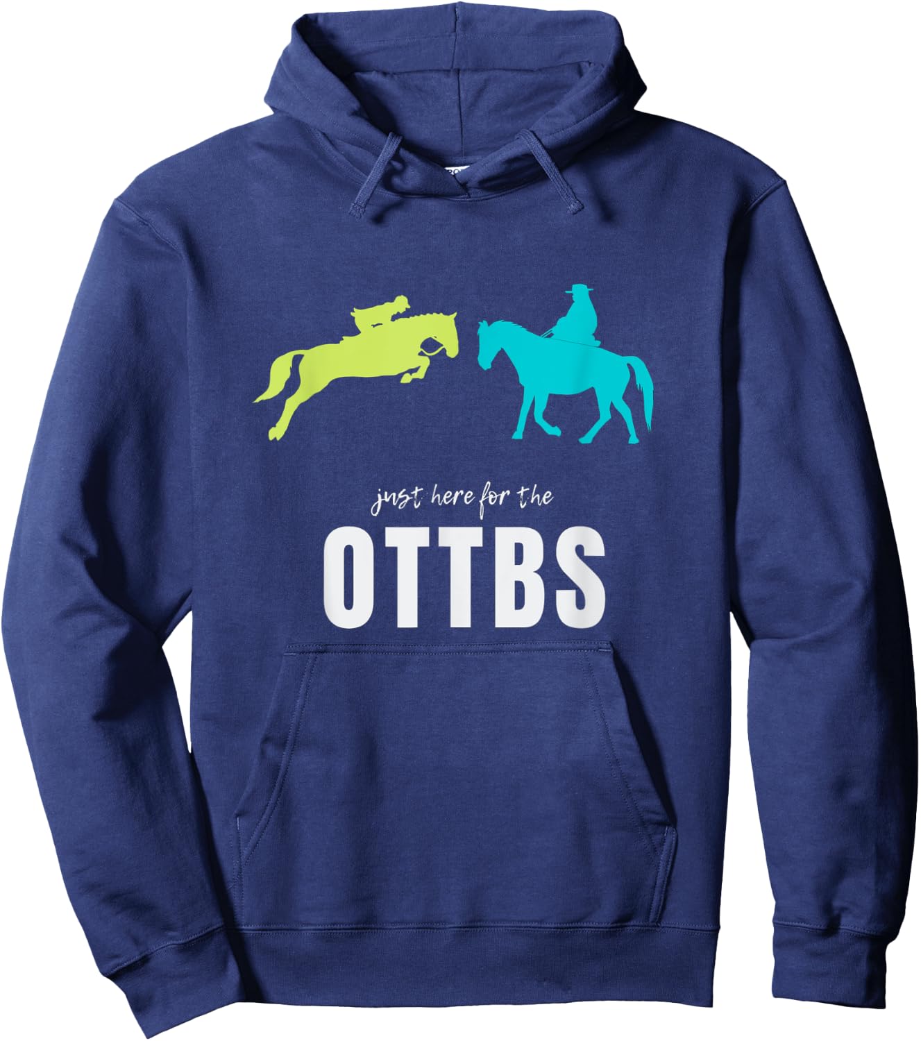Off Track Thoroughbred, OTTB Hoodie - Hoodie | Navy