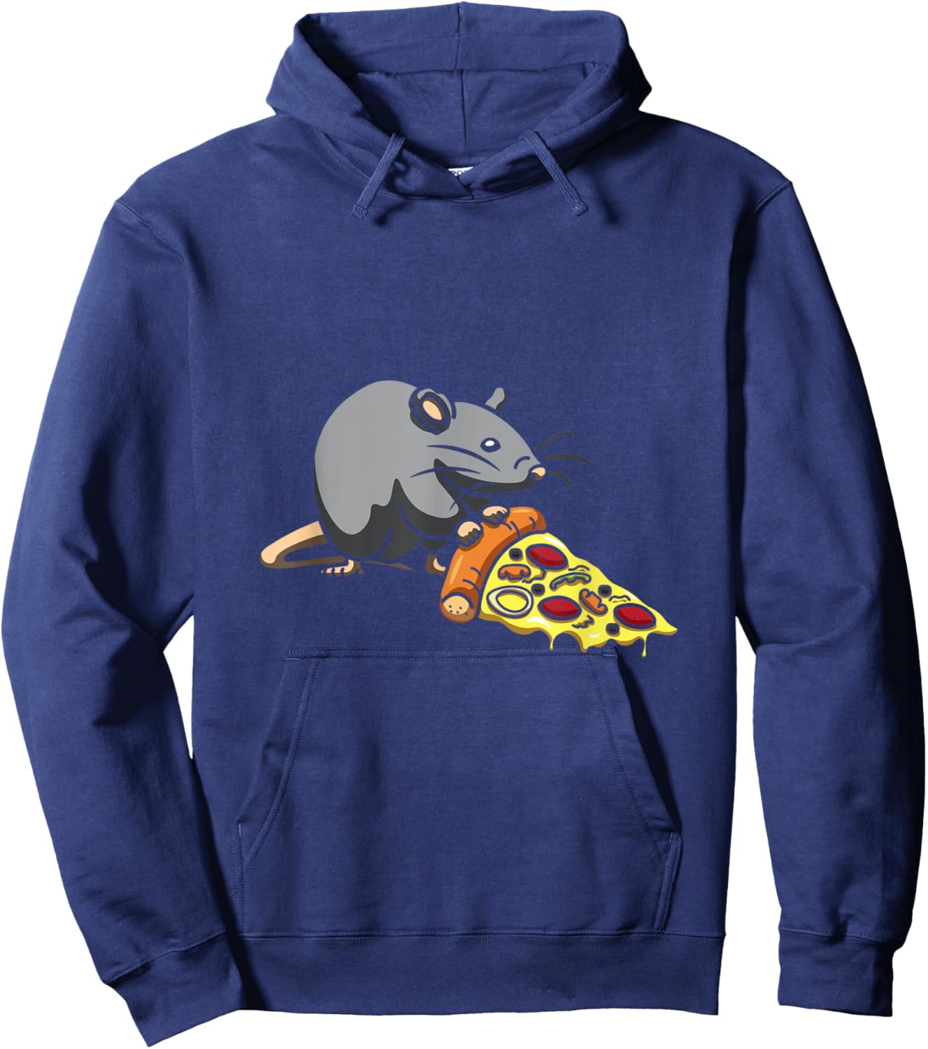 Mouse Lover Pizza Eater Foodie Baking Cheese Pizza Maker Hoodie - Hoodie | Navy