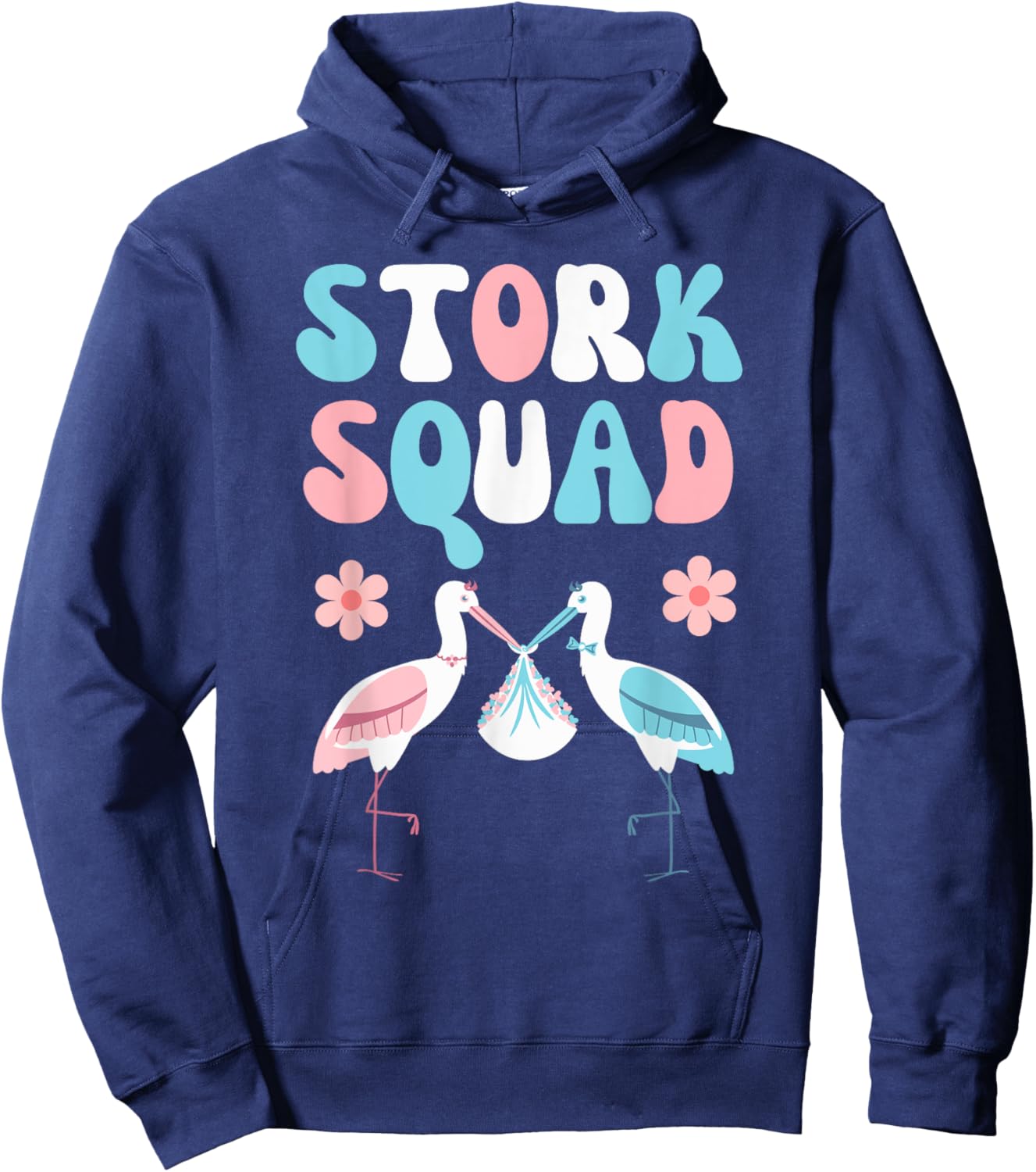 Stork Squad Matching Labor and Delivery Nurse Team Hoodie - Hoodie | Navy