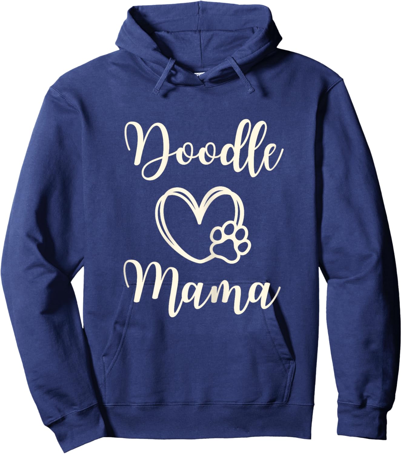 Doodle Mom Gift Mama Funny Dog Goldendoodle Hoodie - Hoodie | Navy