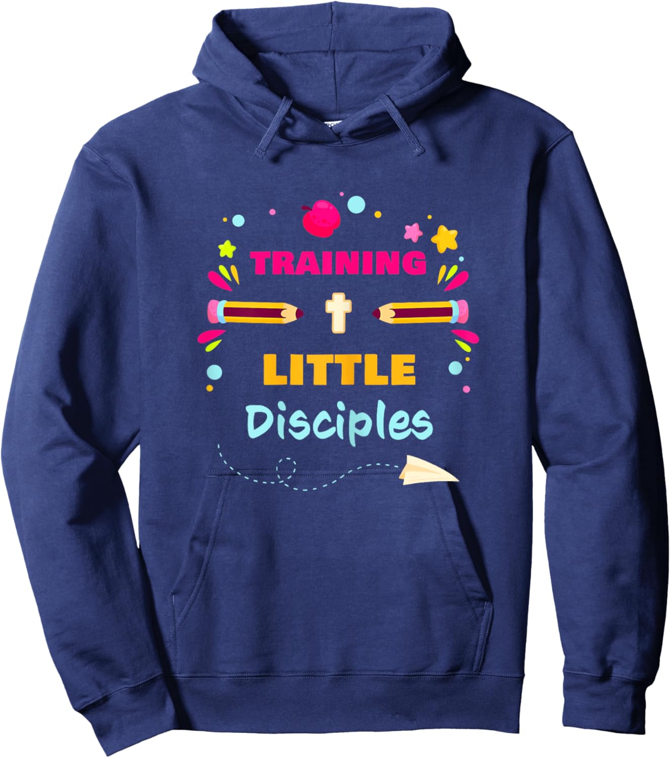 Sunday School Christian Teacher – Training Little Disciples Hoodie - Hoodie | Navy