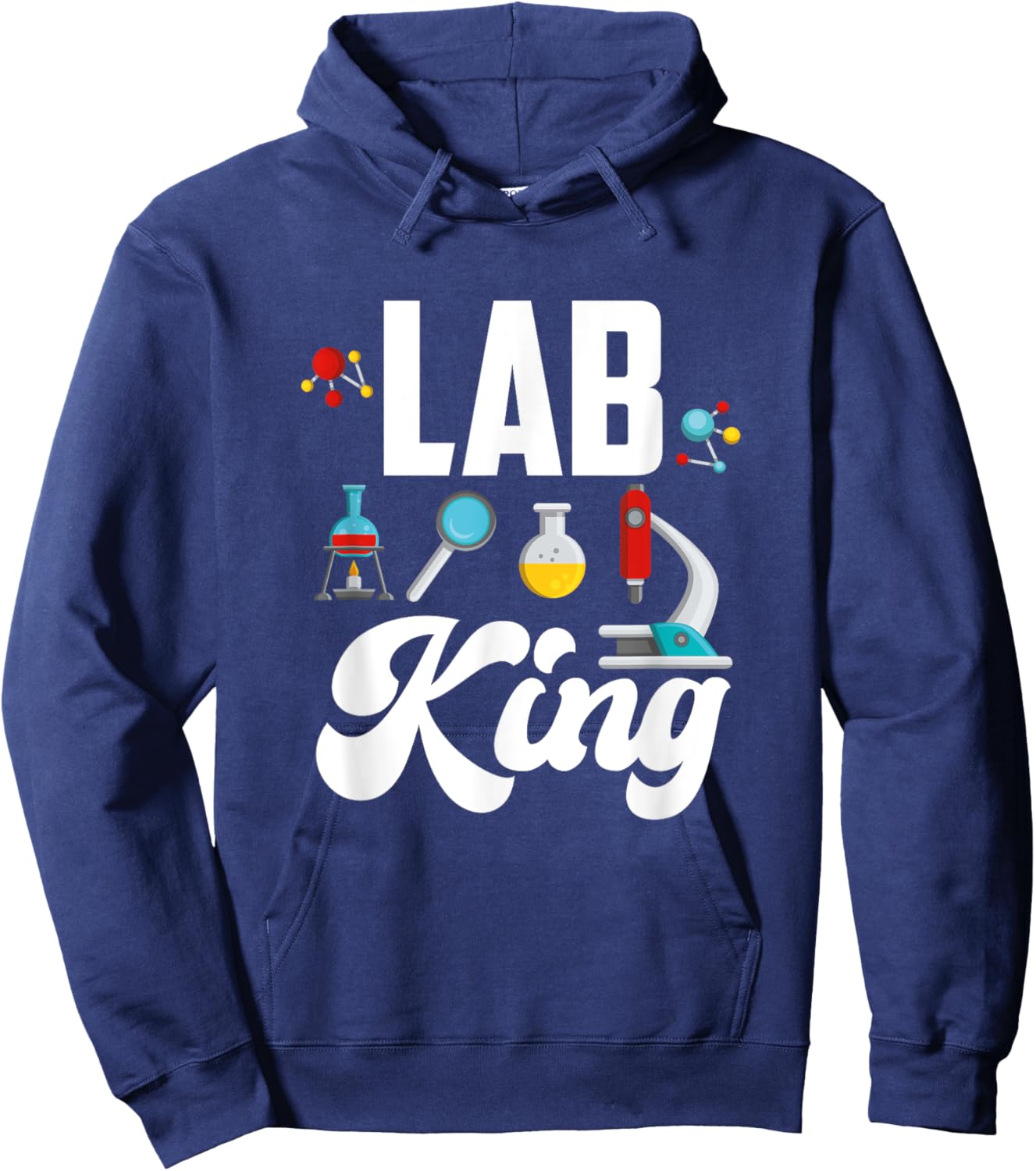 Lab King - Chemist Laboratory Worker Hoodie - Hoodie | Navy