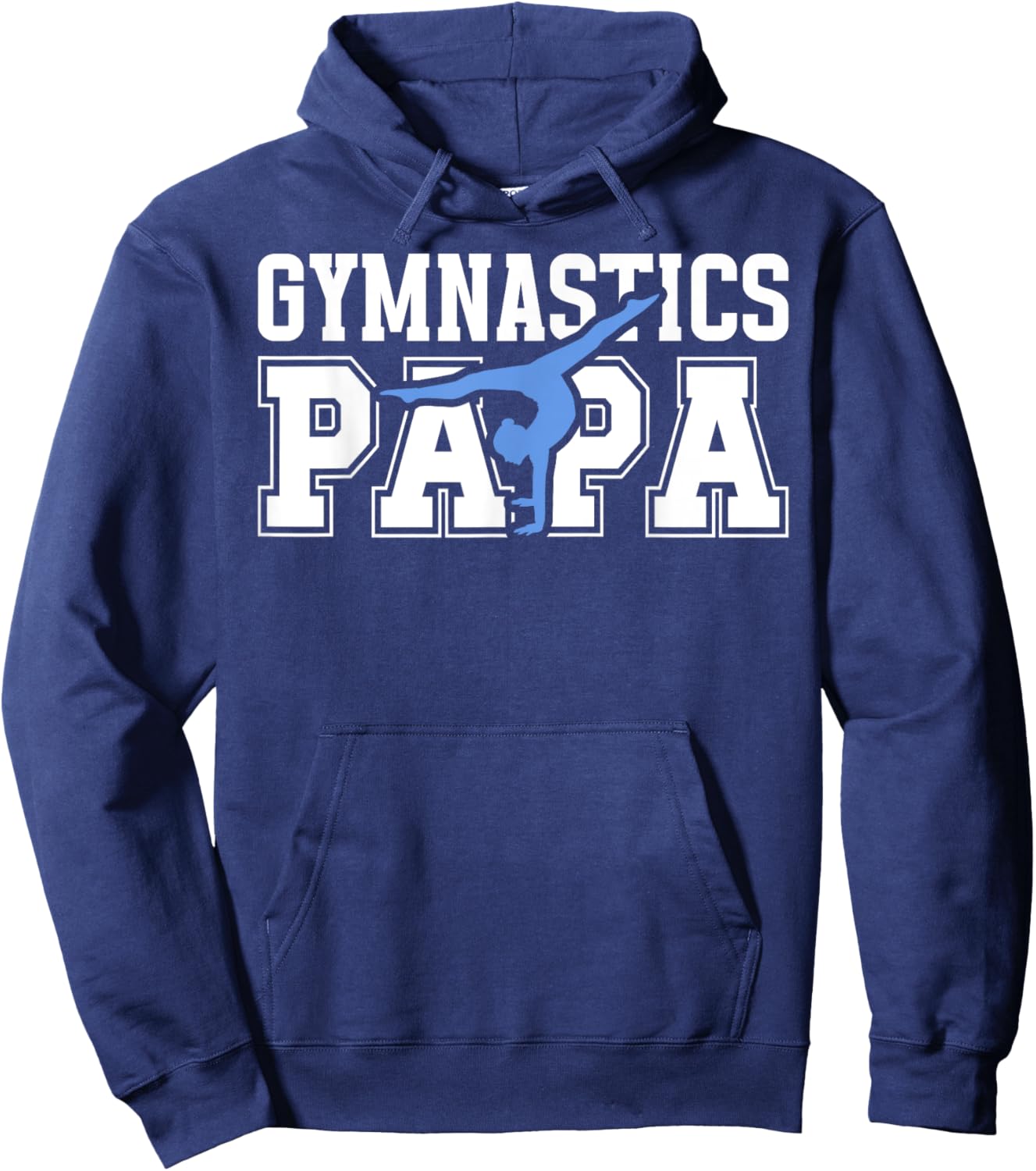 Gymnastics Papa Grandpa Papa Of A Gymnast Papa Hoodie - Hoodie | Navy