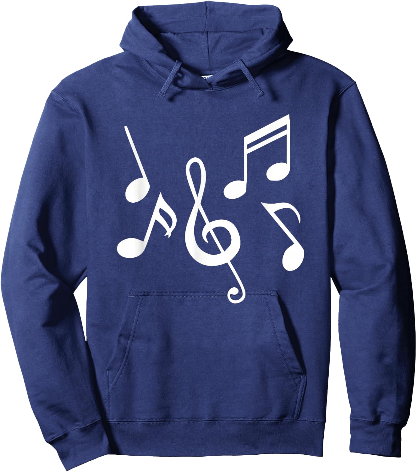Music Notes Hoodie - Hoodie | Navy