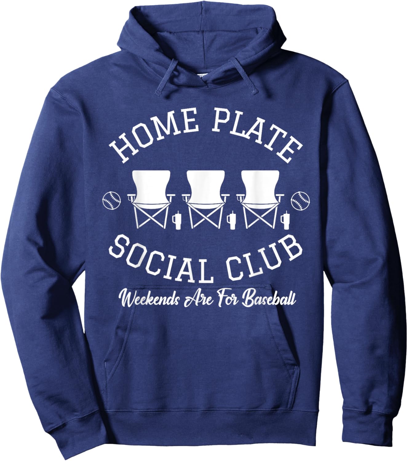 Home Plate Social Weekend Club Are For Baseball Women Men Hoodie - Hoodie | Navy