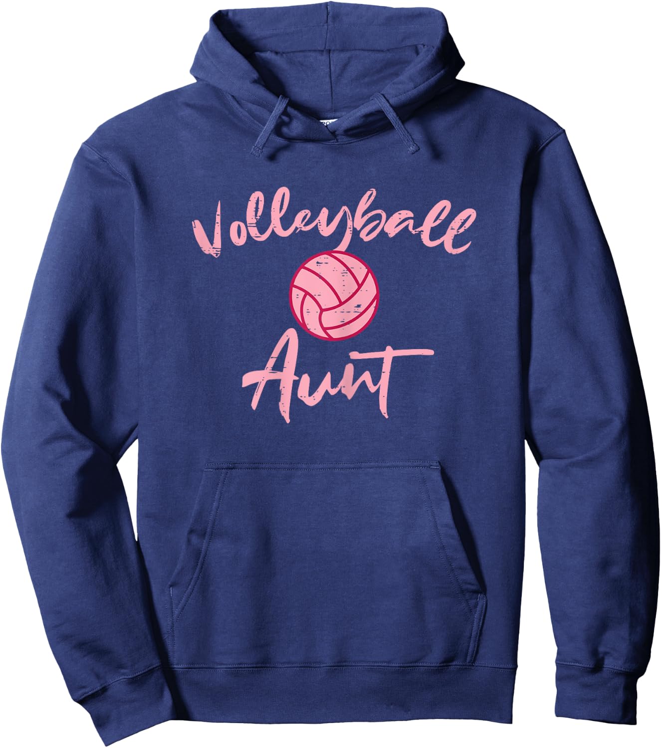 Volleyball Aunt Cute Mothers Day Sports Aunty Auntie Women Hoodie - Hoodie | Navy