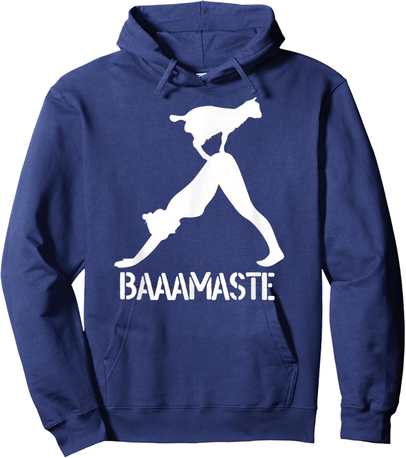 Funny Baamaste Goat Yoga Hoodie - Hoodie | Navy