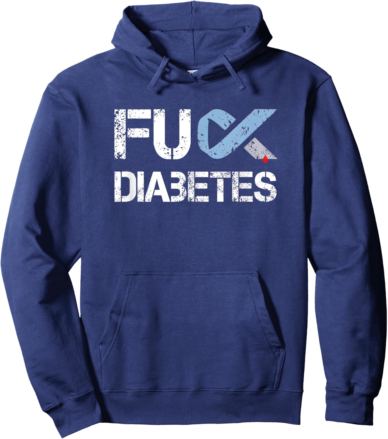 Fuck Diabetes, Diabetes Support and Awareness Hoodie - Hoodie | Navy