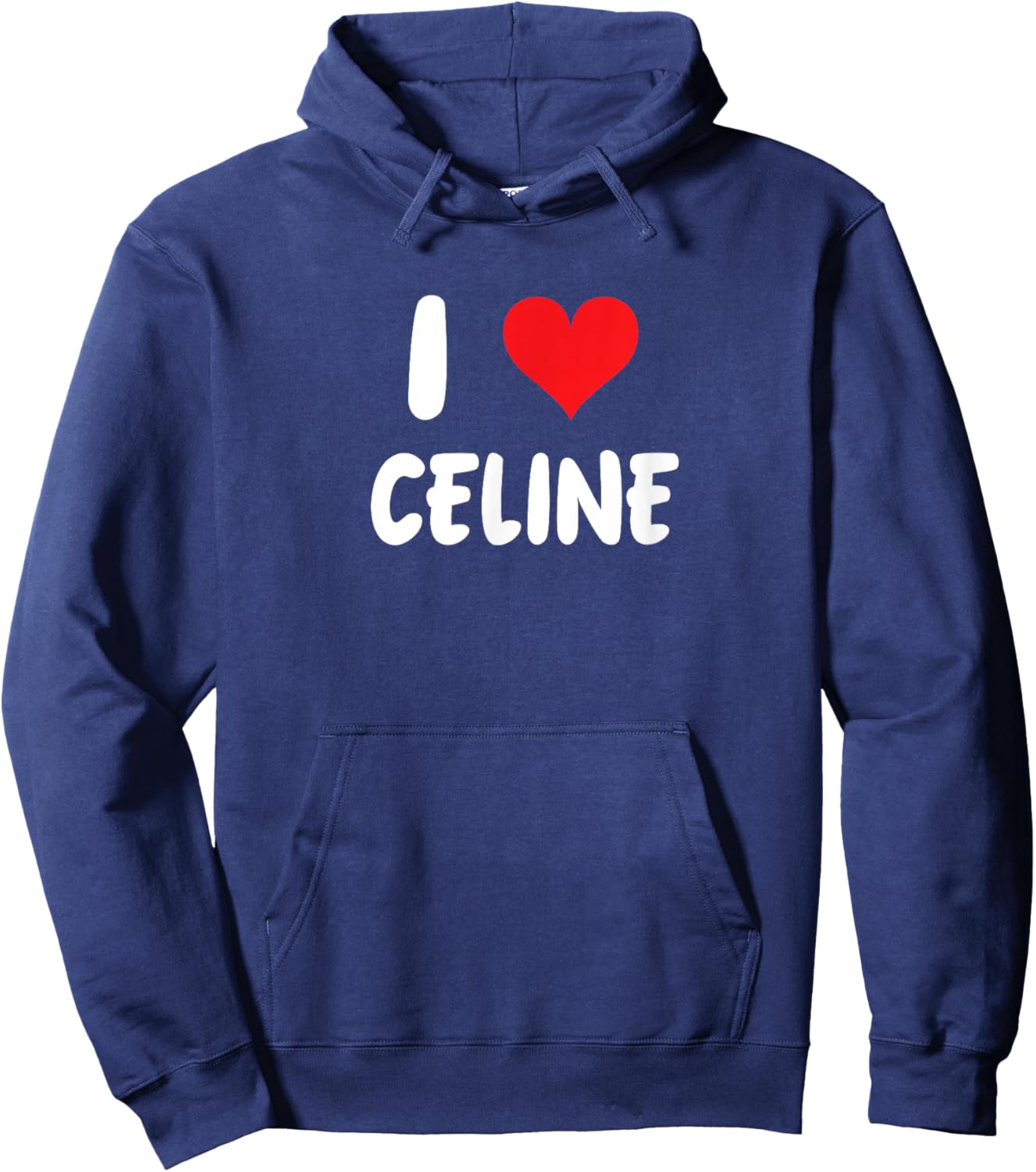 I Love Celine - Heart Hoodie - Hoodie | Navy