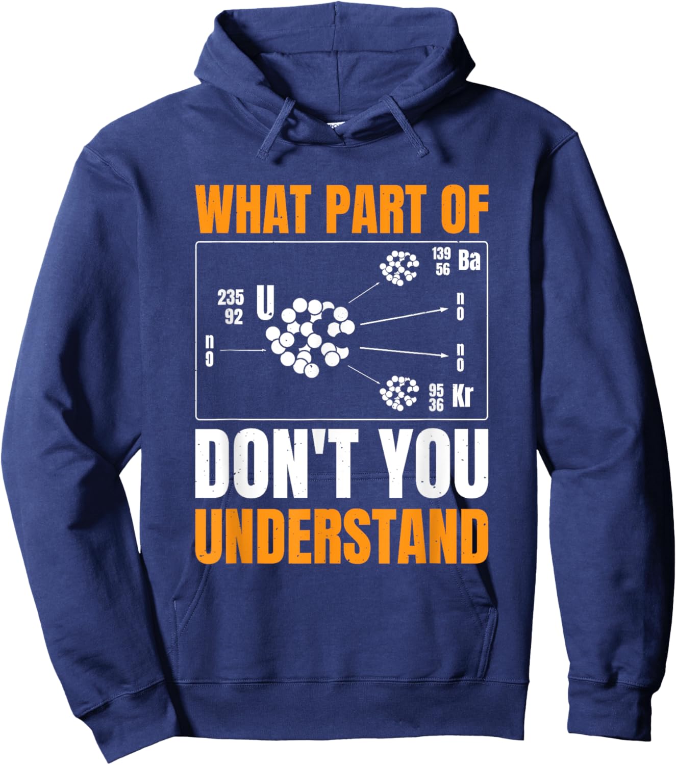 Uranium Fission Nuclear Engineering Engineer Science Hoodie - Hoodie | Navy