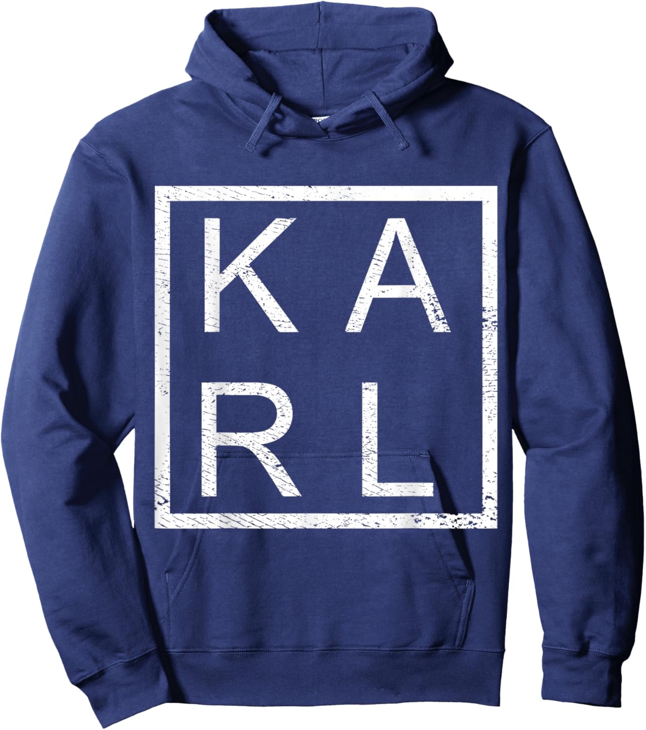 Karl Personalized, Karl Name, Boy Man Karl Hoodie - Hoodie | Navy