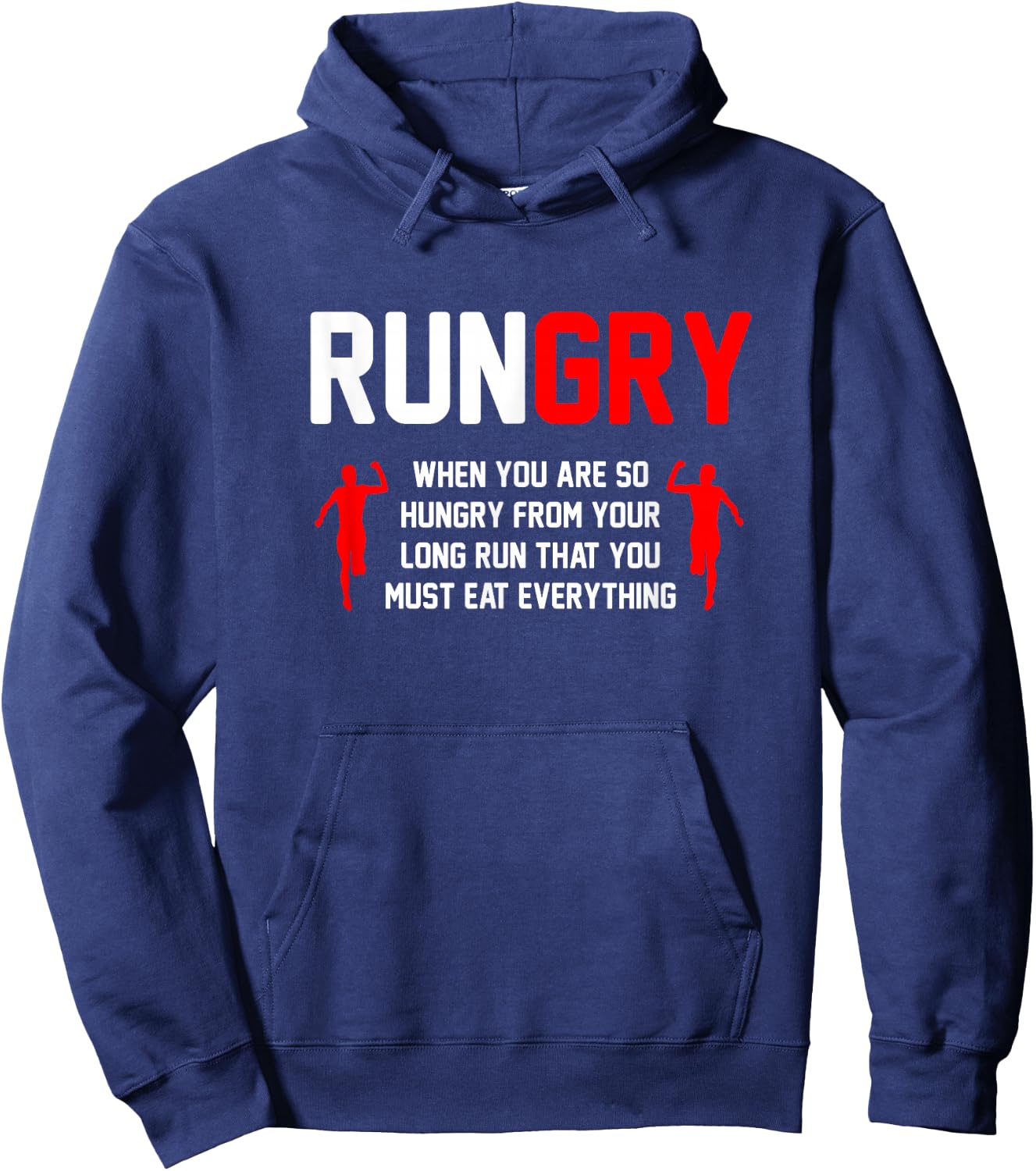 Cross Country Running Gifts & Accessories Adult Classic Fit Black XC Run Runner Hoodie - Hoodie | Navy