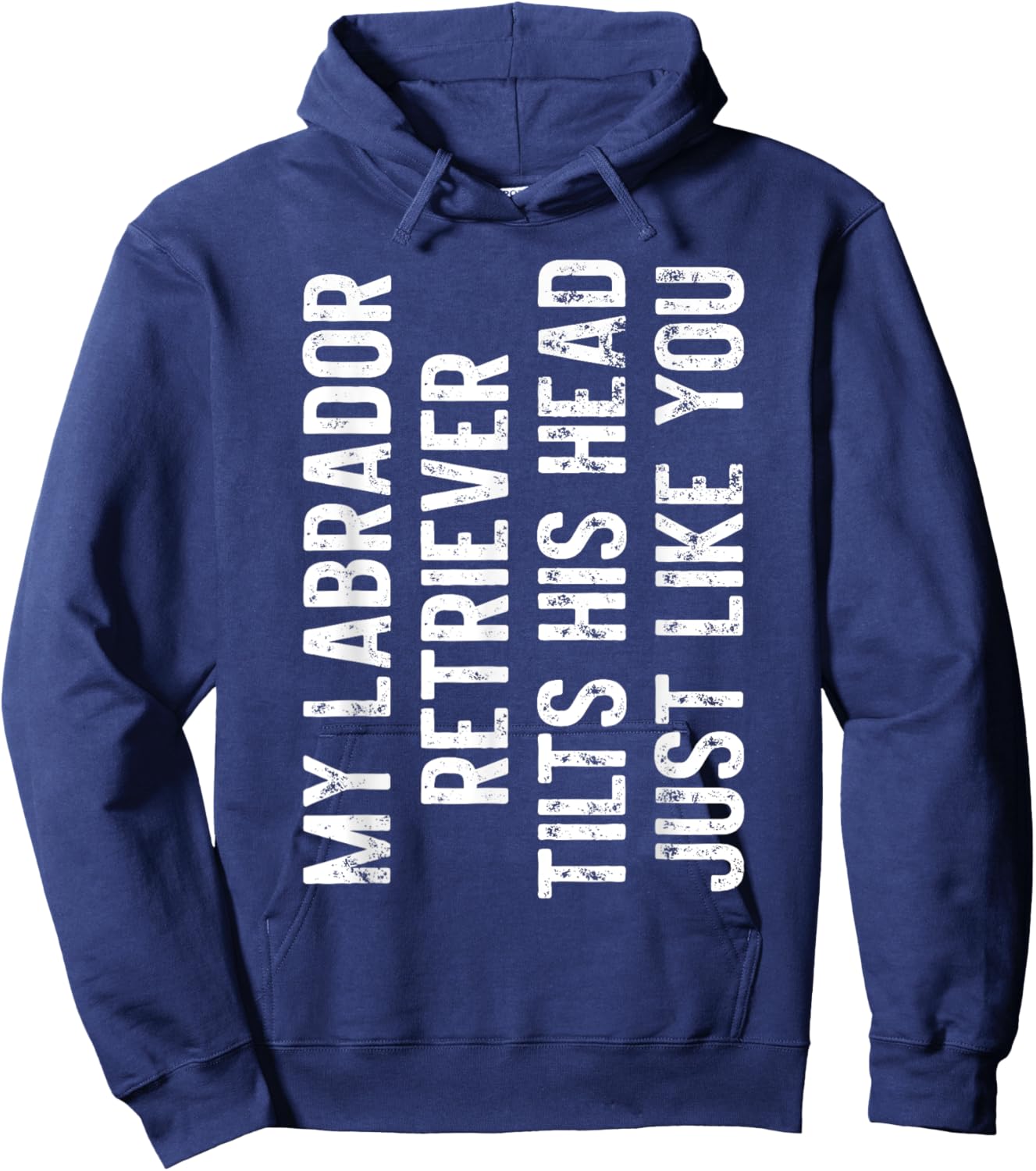 Labrador Retriever Tilts His Head Just Like You Dog Trainer Women Kids Hoodie - Hoodie | Navy