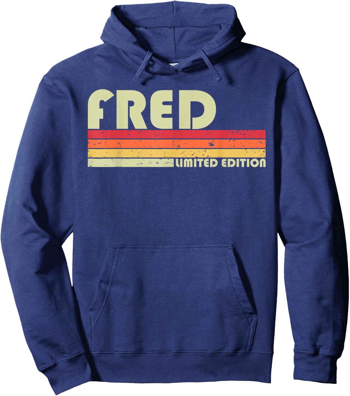 FRED Gift Name Personalized Funny Retro Vintage Birthday Hoodie - Hoodie | Navy