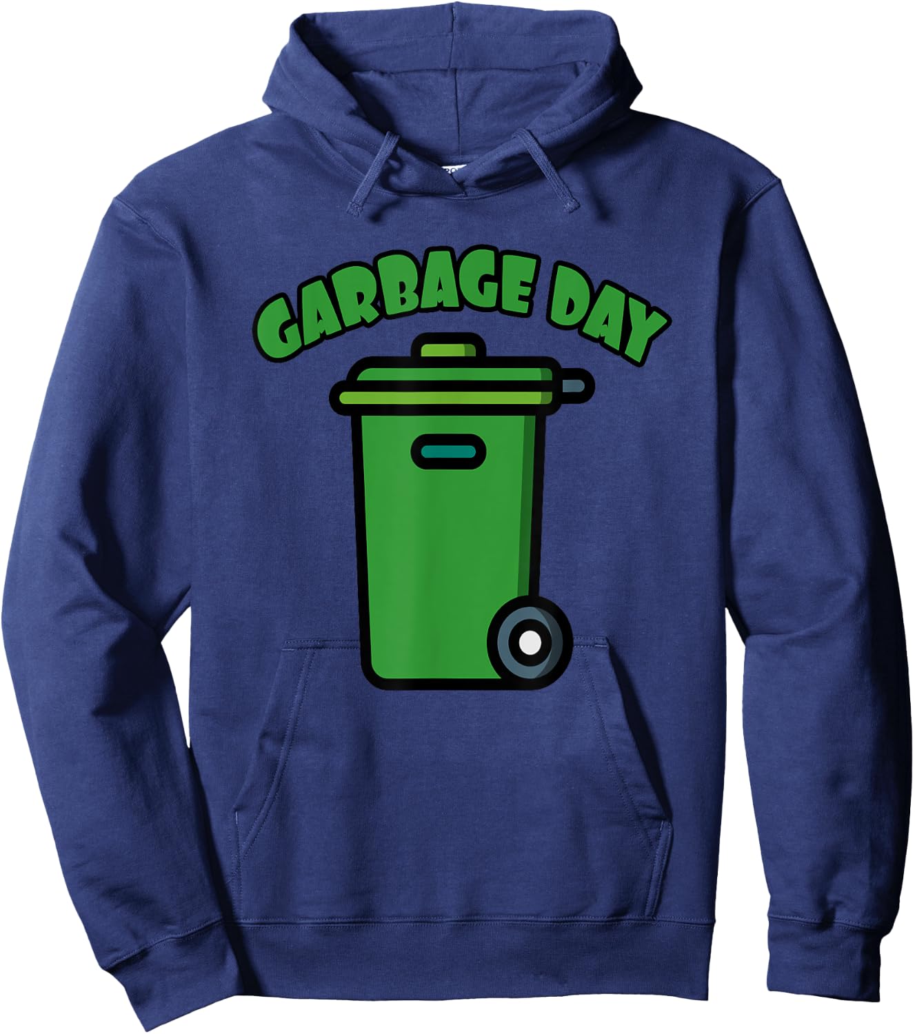 Kids Trash Can & Garbage Day Shirt & Garbage Bin Hoodie - Hoodie | Navy