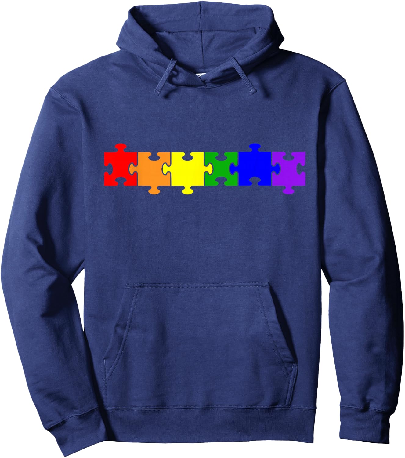 Colourful Puzzle Hoodie - Hoodie | Navy
